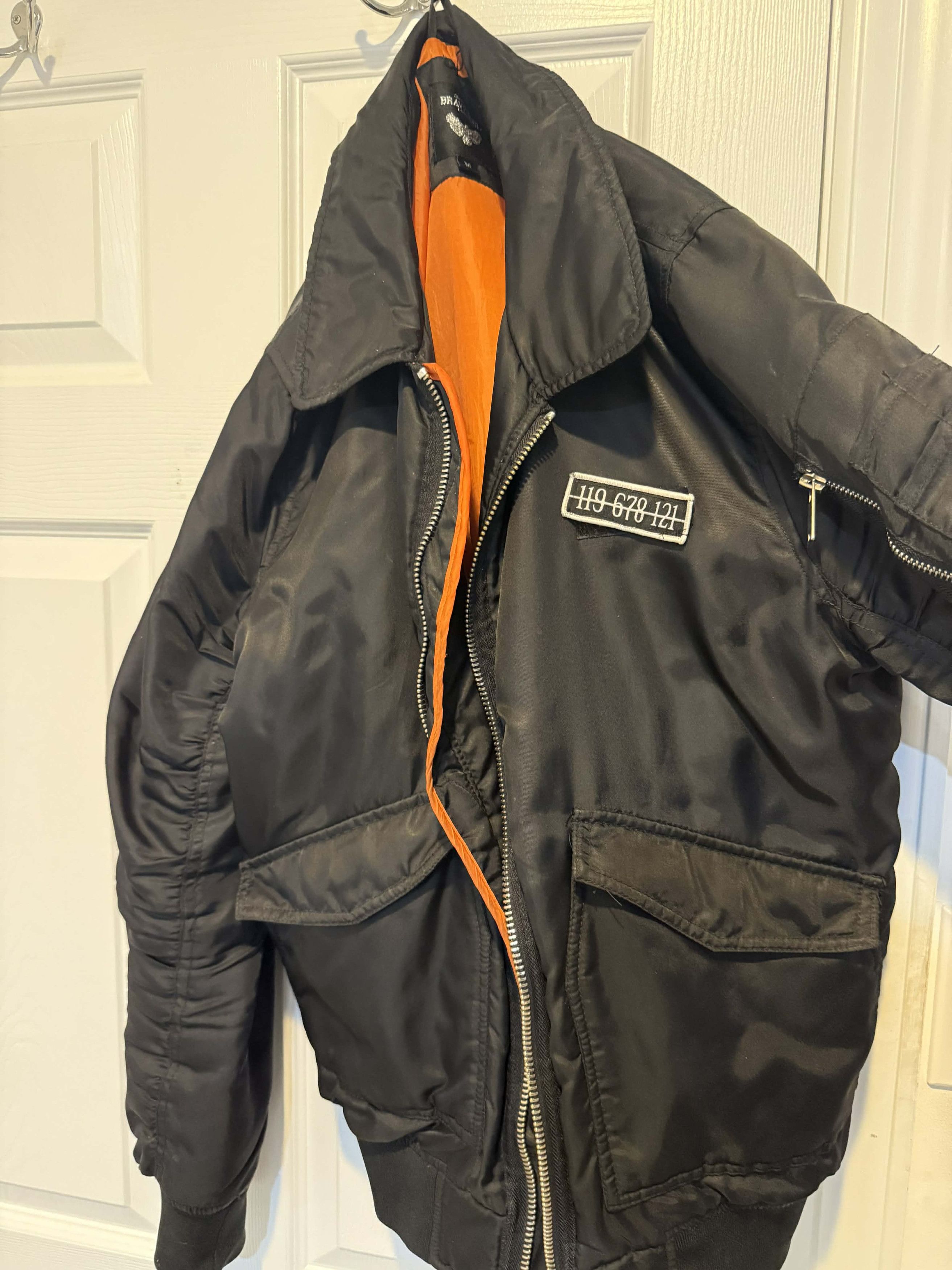 Brave Soul Brave Soul Black Bomber Jacket Men's Medium Classic Bomber Size US M / EU 48-50 / 2 - 1 Thumbnail