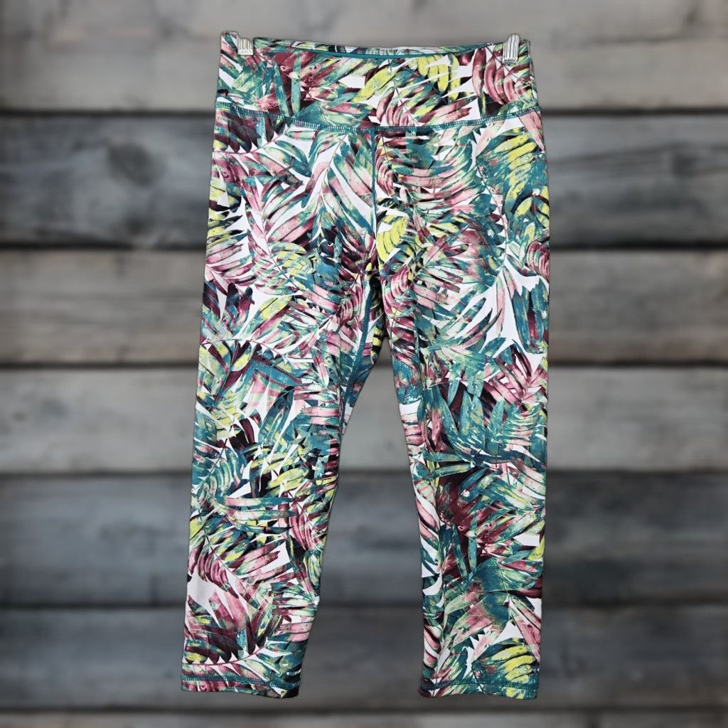 Prana Prana Womens Roxanne Capri Leggings Sz Medium Palm Print Mid Rise Size 32" / US 10 / IT 46 - 1 Thumbnail