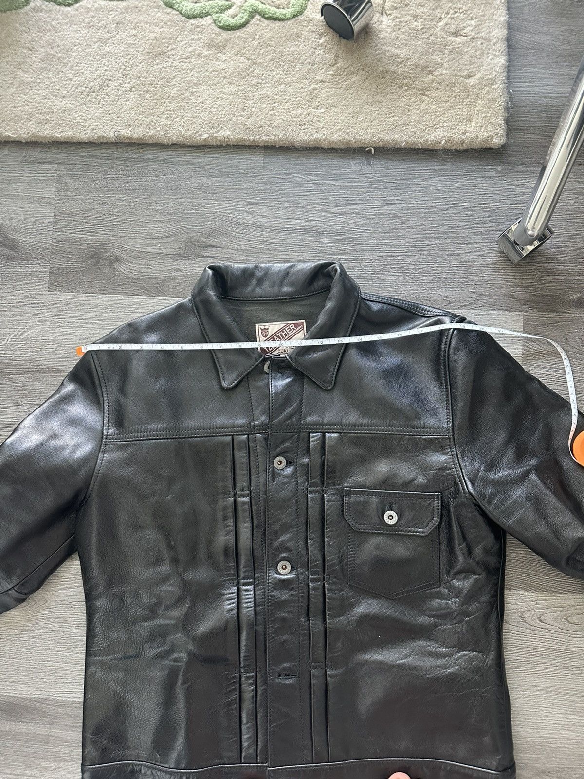 Y'2 Leather Horsehide Type I Jean Jacket EB-140 Size US XL / EU 56 / 4 - 7 Thumbnail