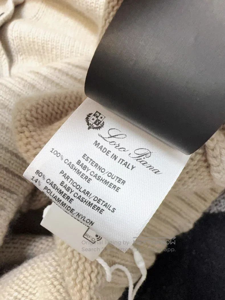 Loro Piana Loro Piana Oatmeal Embroidered Long Sleeve Knit Cardigan Size S / US 4 / IT 40 - 8 Thumbnail