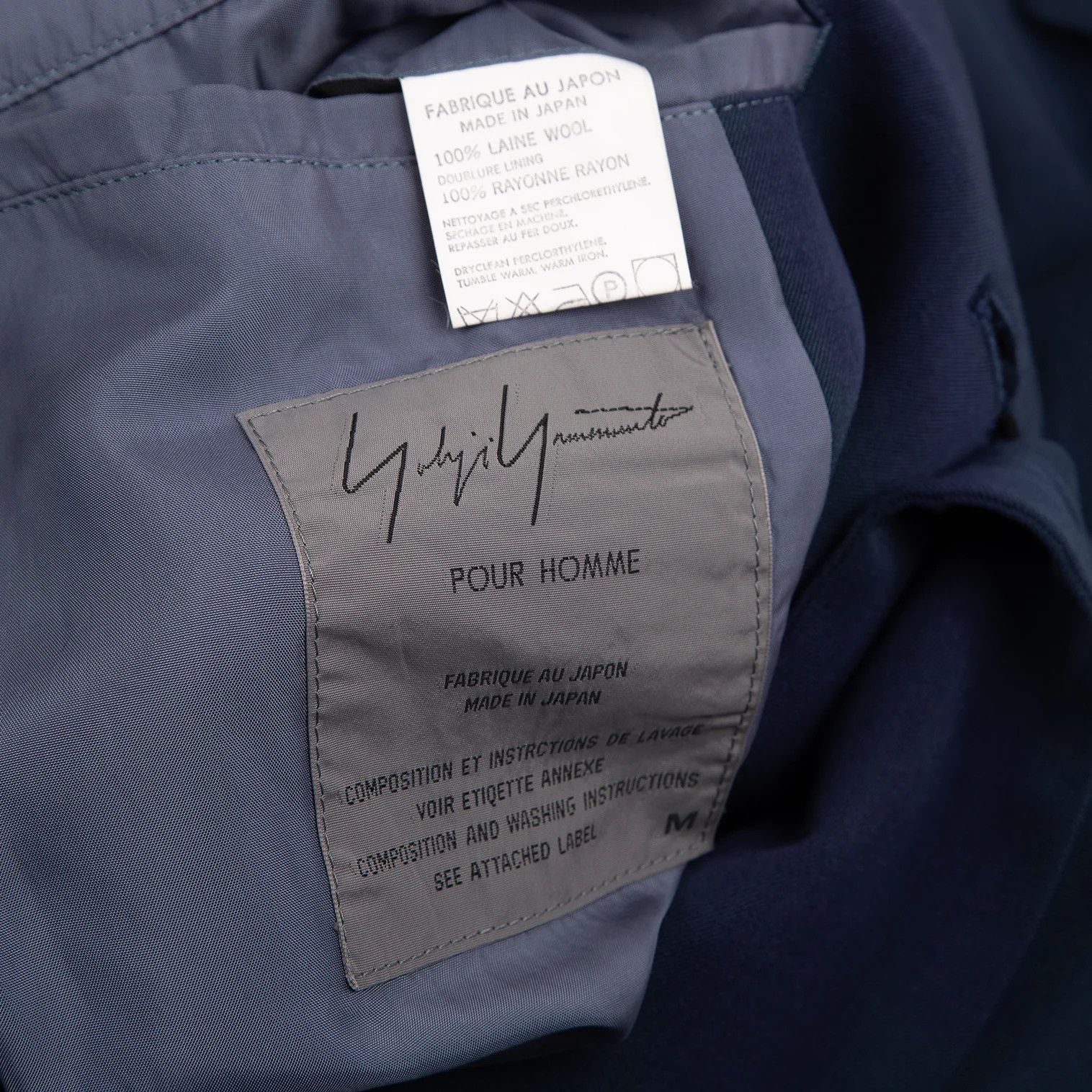 Yohji Yamamoto Yohji Yamamoto Summer Wool Tailored Jacket Blue M Size US M / EU 48-50 / 2 - 17 Thumbnail