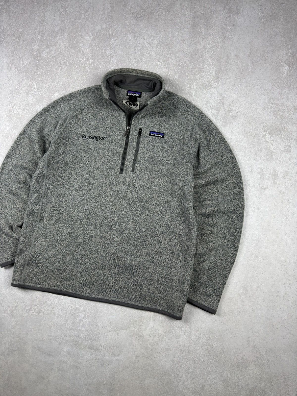 Patagonia Vintage Patagonia Polartec 1/4 Zip Fleece Jacket Gray size L Size US L / EU 52-54 / 3 - 3 Thumbnail