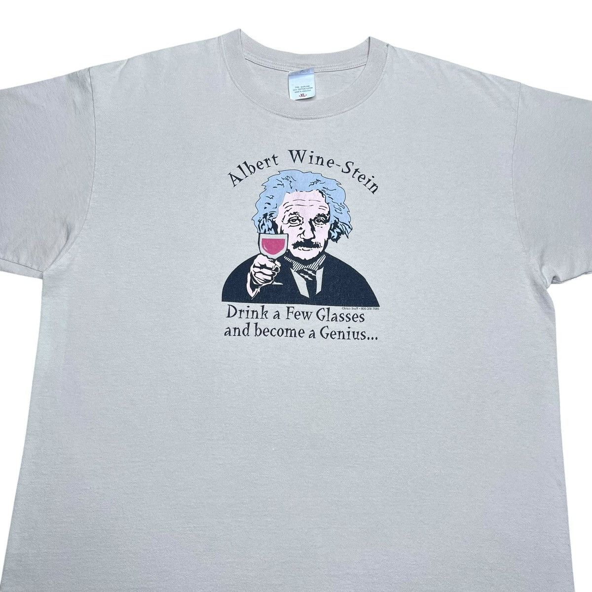 Other Vtg 2000s Albert Einstein Wine Stein Become A Genius T-Shirt Size US XL / EU 56 / 4 - 4 Thumbnail