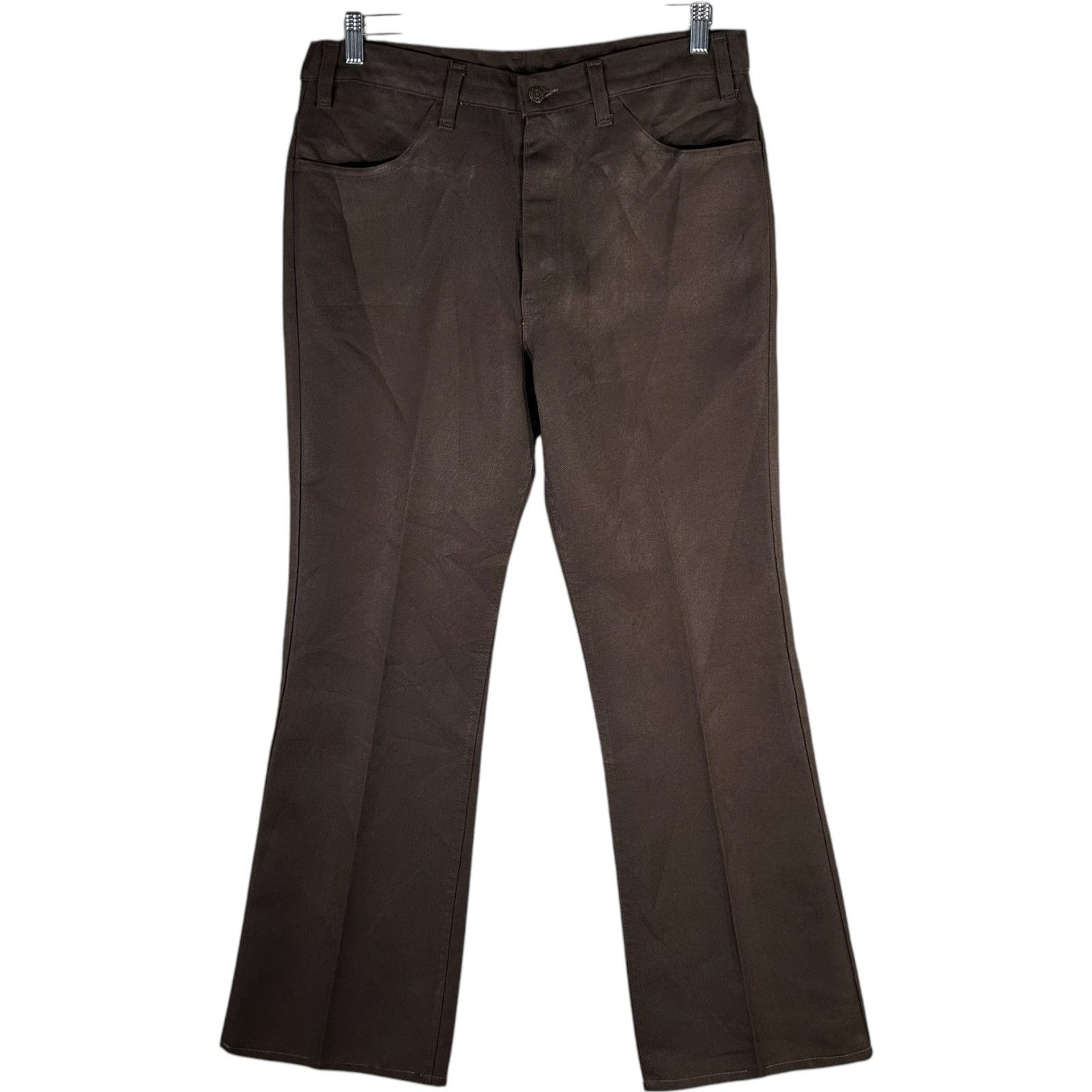 Levi's Vintage Levi's Black Tab Dacron Flare Pants 35x30 Size US 35 - 1 Thumbnail