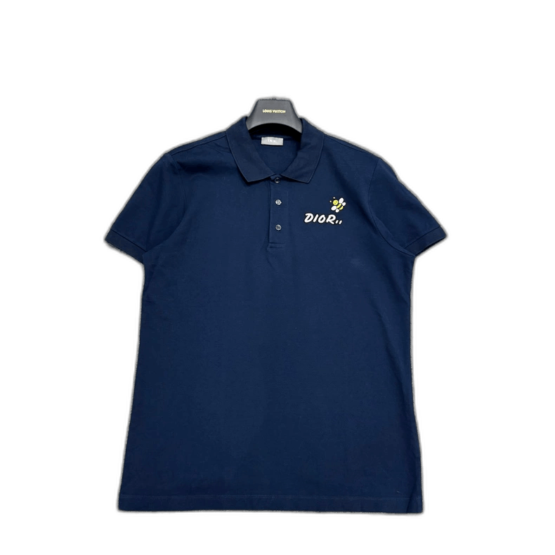 Dior Dior Embroidered Bee Polo Shirt Size US L / EU 52-54 / 3 - 1 Thumbnail