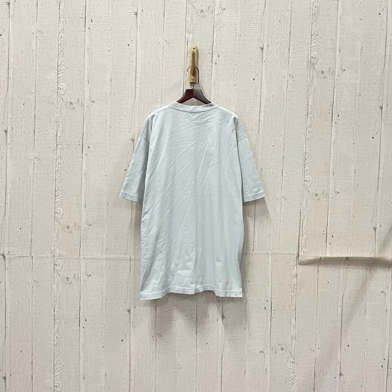 Balenciaga Balenciaga Grey Logo Short Sleeve K28 Size US S / EU 44-46 / 1 - 2 Thumbnail