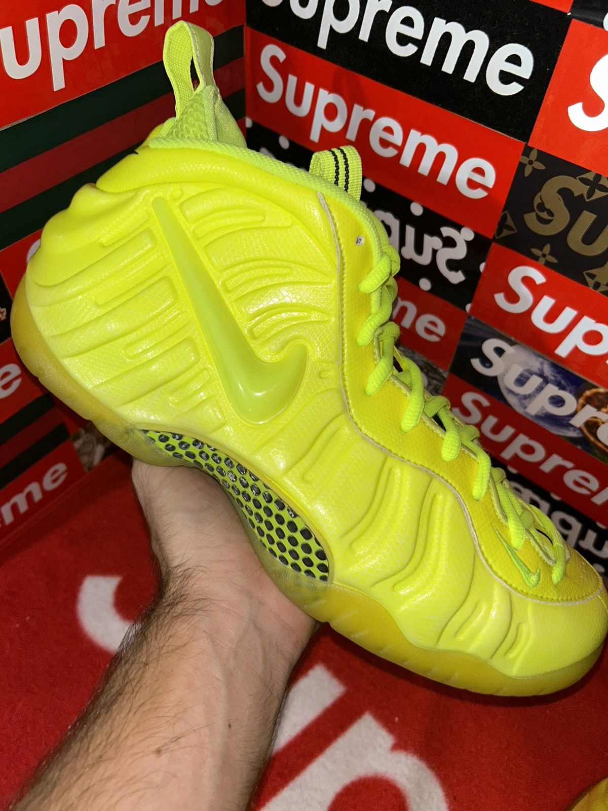 Nike Nike Air Foamposite Pro Volt 624041-700 size 12.5 Size US 12.5 / EU 45-46 - 8 Thumbnail