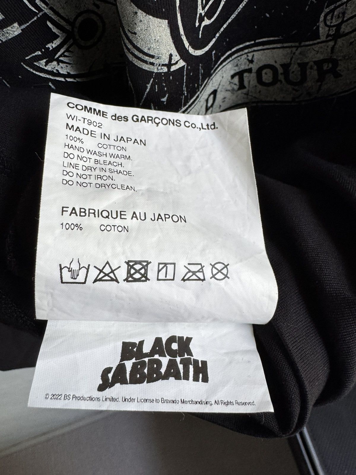 Junya Watanabe Junya Watanabe eYe Black Sabbath Tee Size US M / EU 48-50 / 2 - 6 Thumbnail