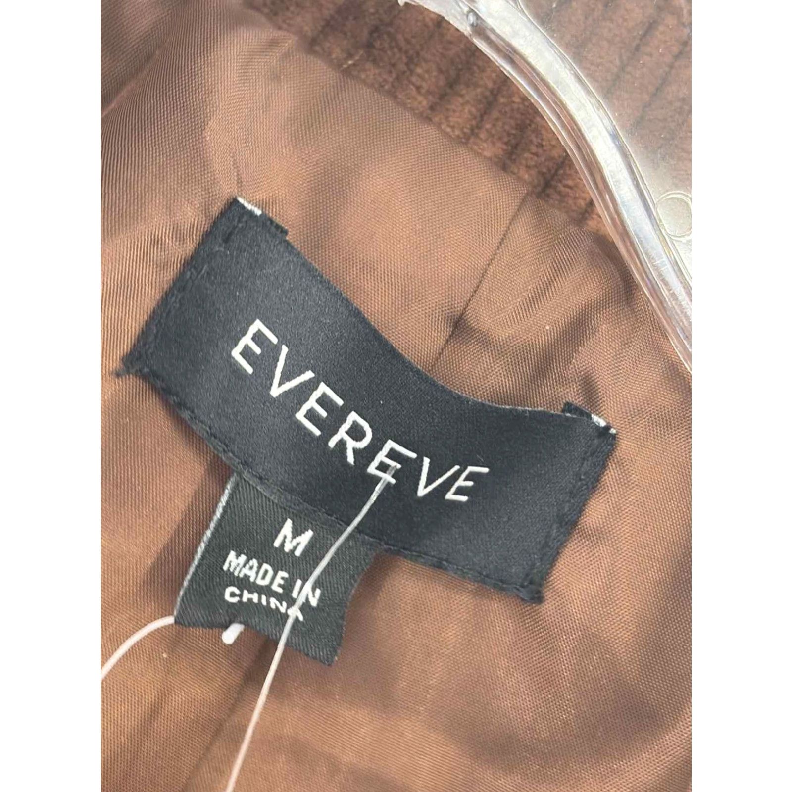 Vintage Pre-Owned Evereve Brown Corduroy Blazer Button Jacket Medium Size M / US 6-8 / IT 42-44 - 3 Thumbnail