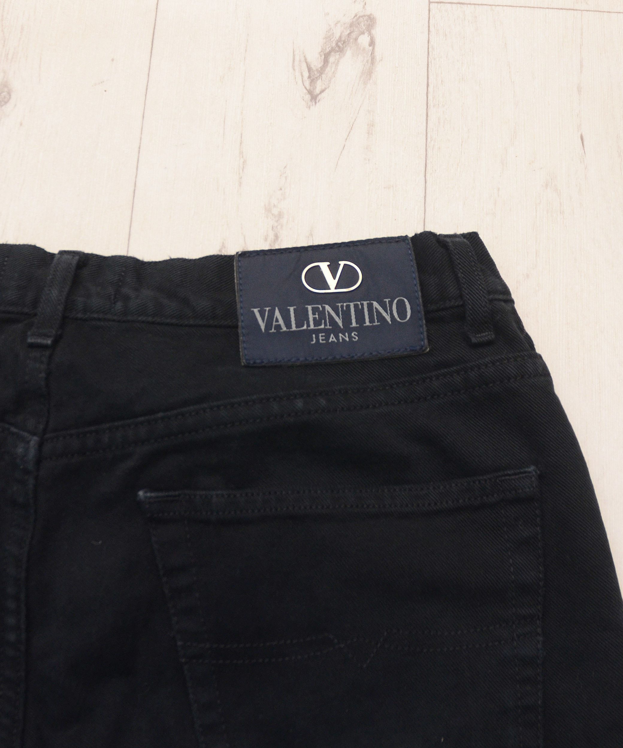 Valentino × Vintage Valentino Jeans Vintage 90s Black Pants Luxury Y2K Size US 34 / EU 50 - 8 Thumbnail