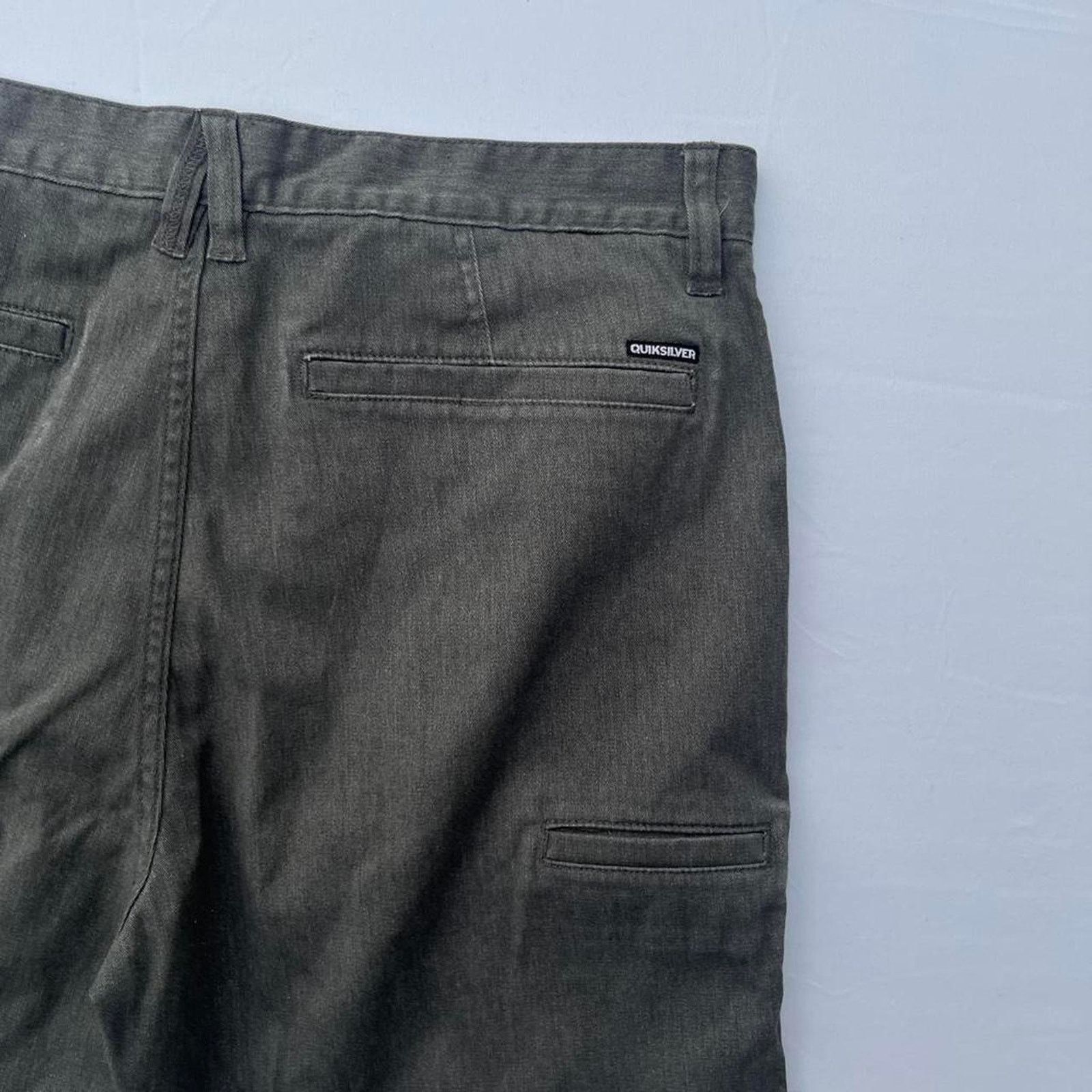 Quiksilver Quicksilver Men's Y2K Chino Cargo Grey Shorts Size 34 Size US 34 / EU 50 - 5 Thumbnail