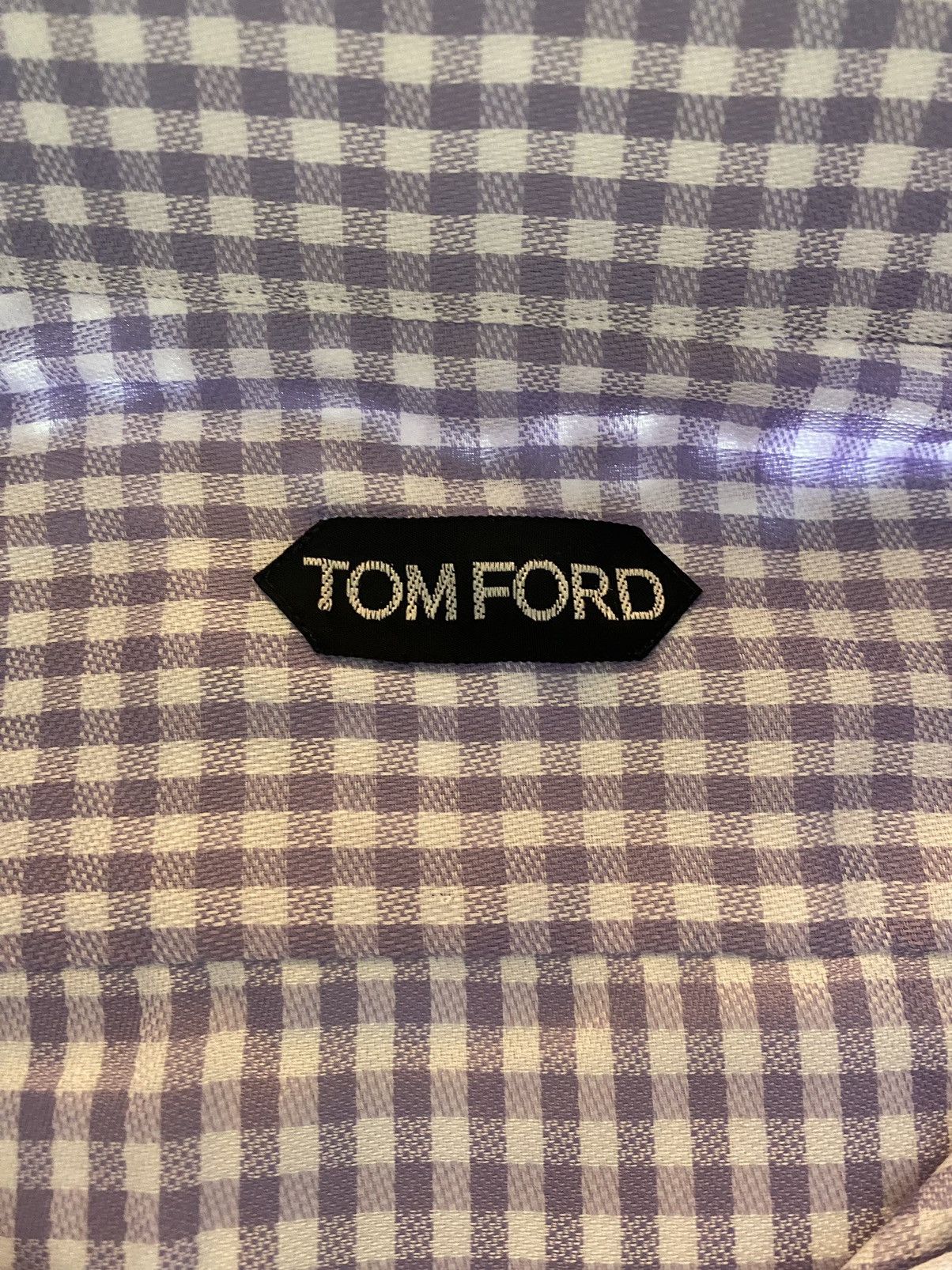 Tom Ford Tom Ford light lilac gingham check shirt 17 43e NEW Size US L / EU 52-54 / 3 - 2 Thumbnail