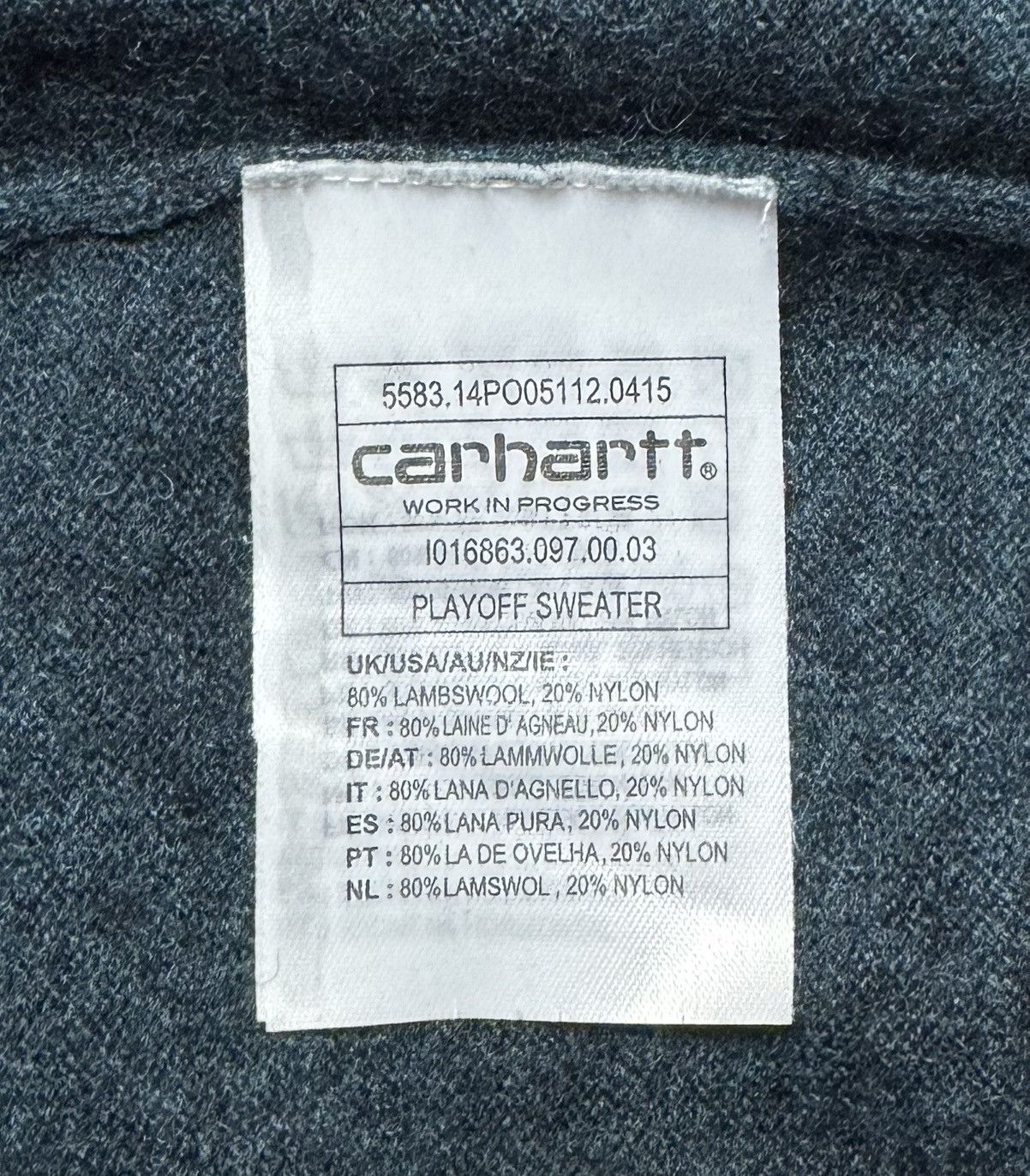 Carhartt Carhartt Playoff Crewneck Wool Knit Sweater Small Logo Size US M / EU 48-50 / 2 - 10 Thumbnail