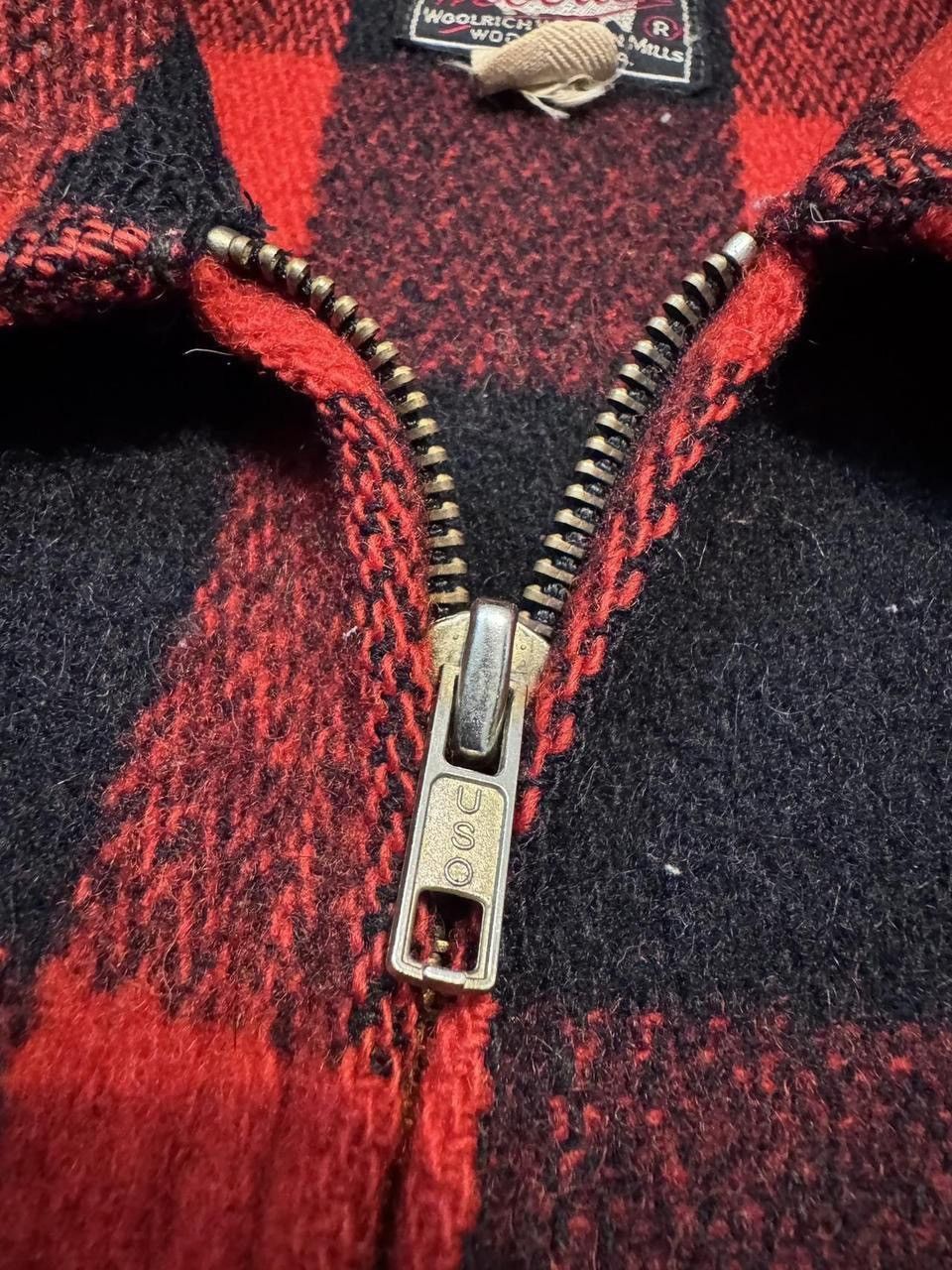 VTG 1940s Woolrich full zip Buffalo plaid Mackinaw jacket