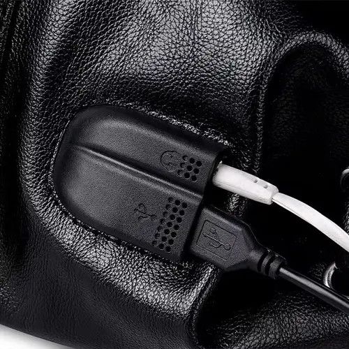 VIBE Capacity Streetwear PU Leather Backpack Bag Size ONE SIZE - 4 Thumbnail