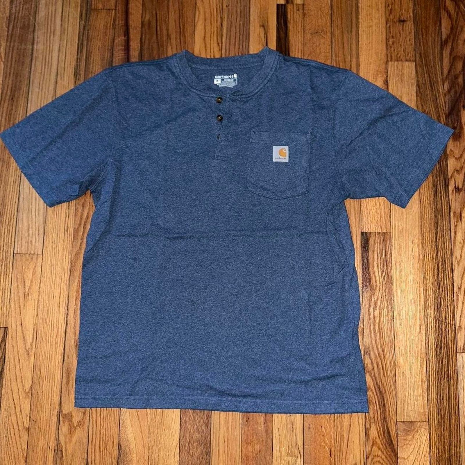 Carhartt Carhartt Henley Pocket T Shirt Loose Fit Skate Workwear M Size US M / EU 48-50 / 2 - 1 Thumbnail