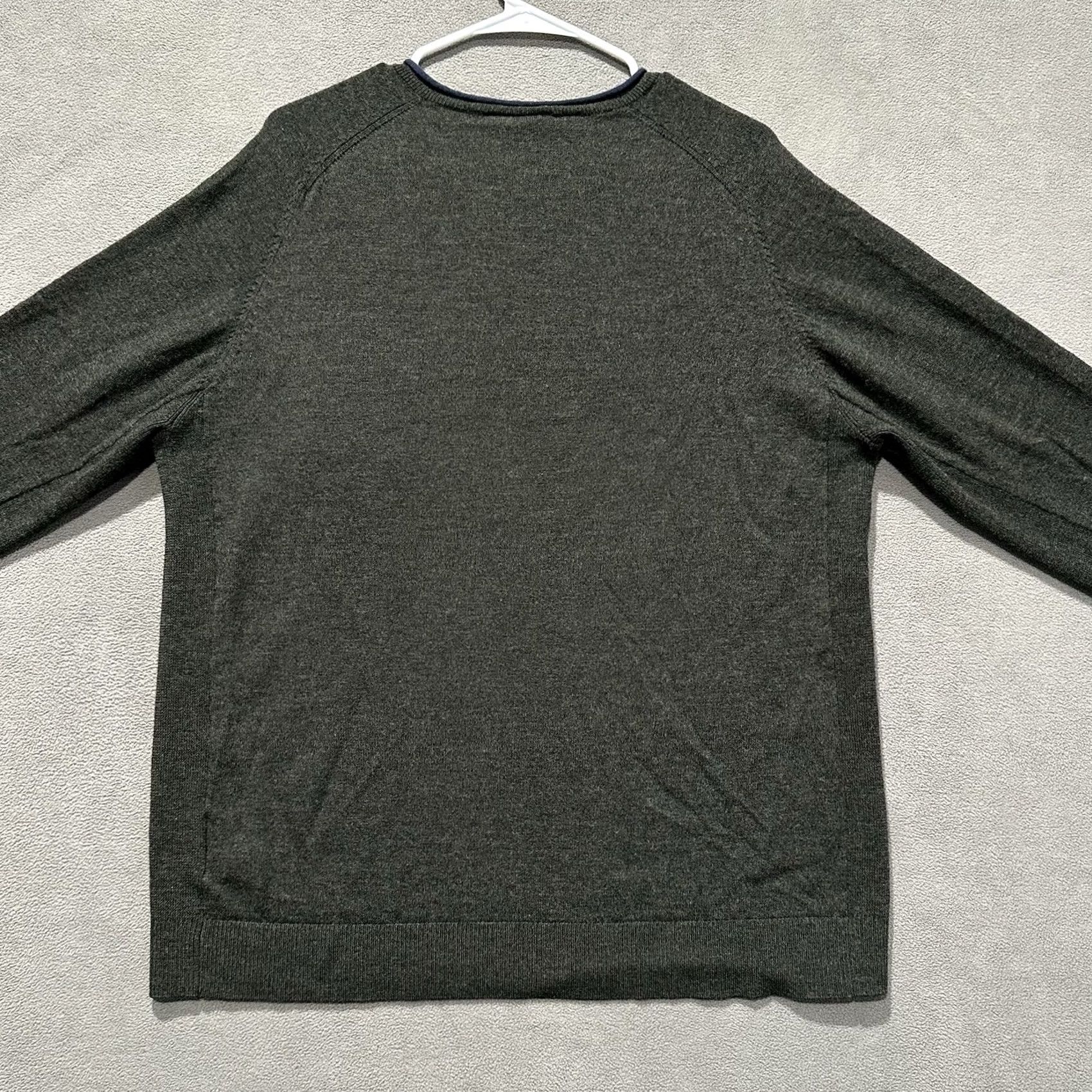 Rodd & Gunn Rodd Gunn Sweater Men Green Merino Wool V-neck Roll Neck Pocket 3XL (Fits Large) Size US XXL / EU 58 / 5 - 2 Thumbnail