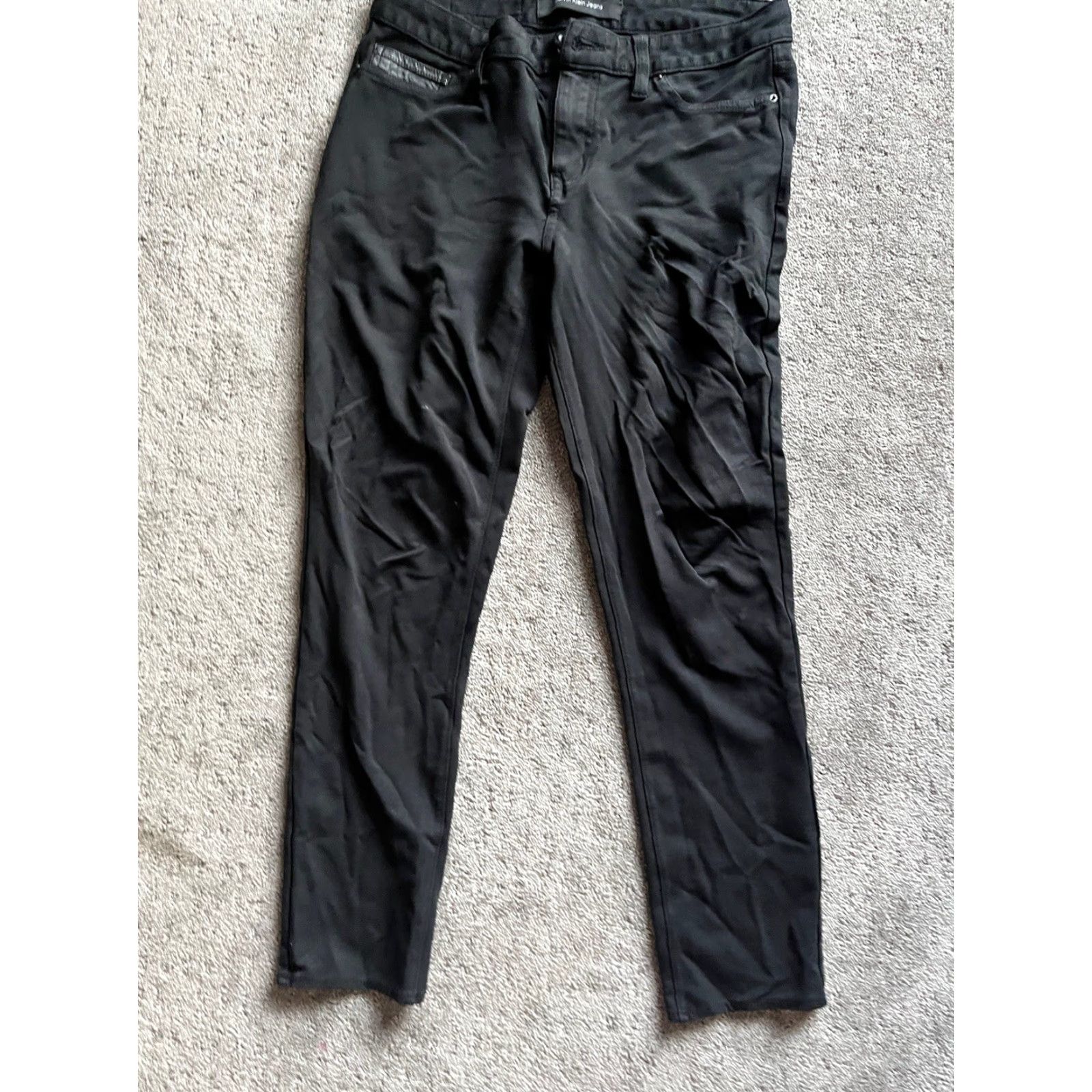 Calvin Klein Calvin Klein Jeans Women Black Skinny 28 Mid Rise 28x26 Size 28" / US 6 / IT 42 - 2 Thumbnail