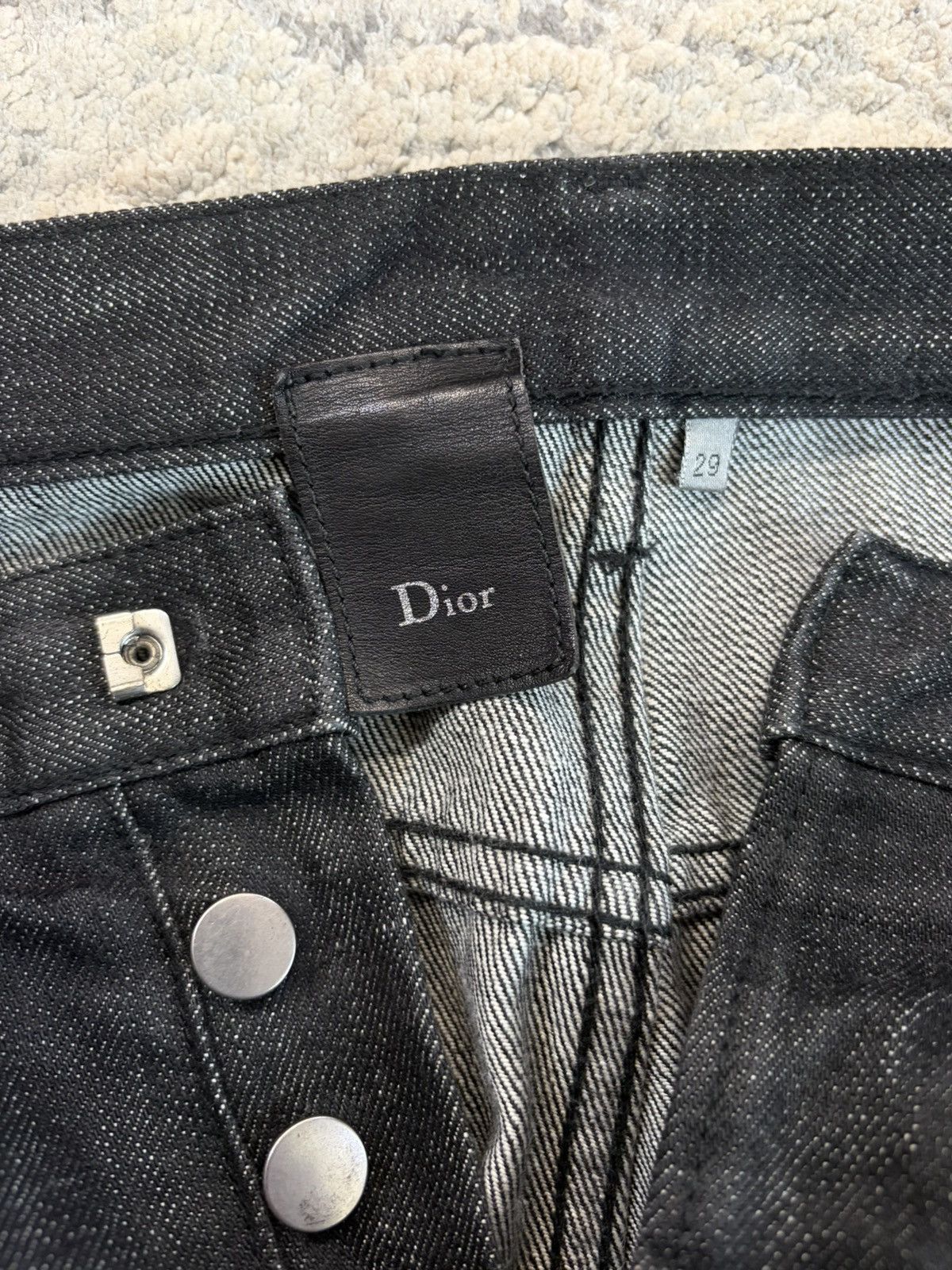 Dior Dior Homme - Black Denim Jeans by Hedi Slimane Size US 29 - 2 Thumbnail