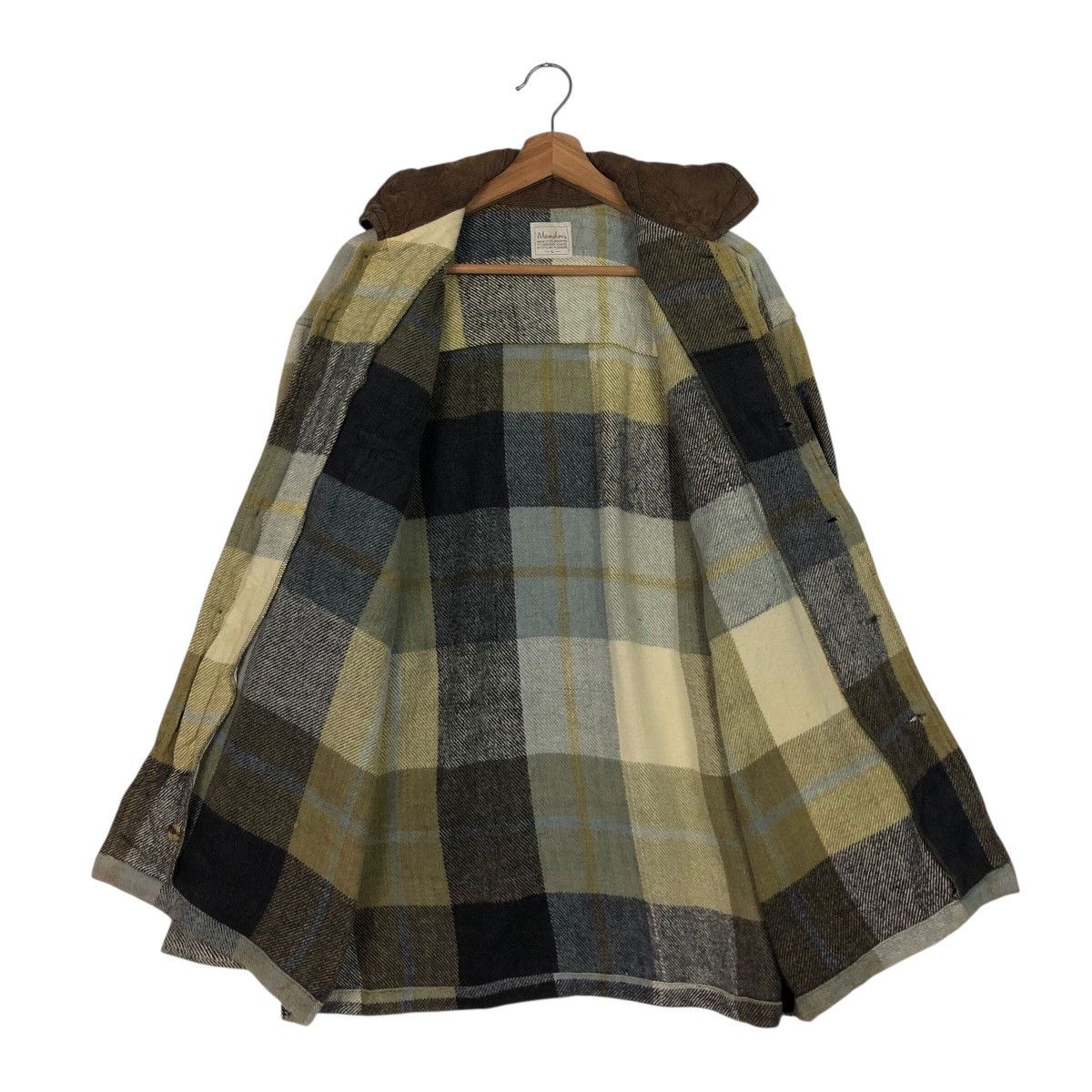 Japanese Brand 📌Vintage Wool Flannel Jacket Mandoc Tartan Issey Miyake Size US L / EU 52-54 / 3 - 13 Thumbnail