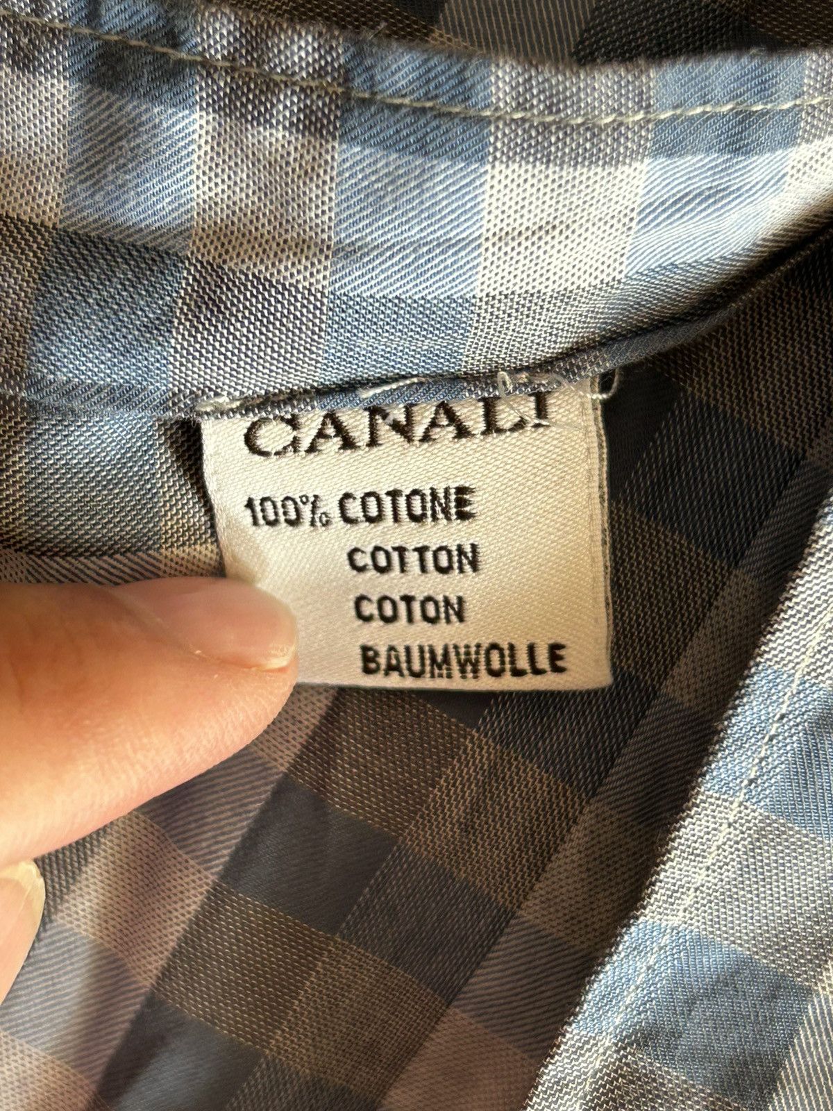 Canali Canali Men’s M Check Casual Shirt Made in Italy Unworn Size US M / EU 48-50 / 2 - 9 Thumbnail