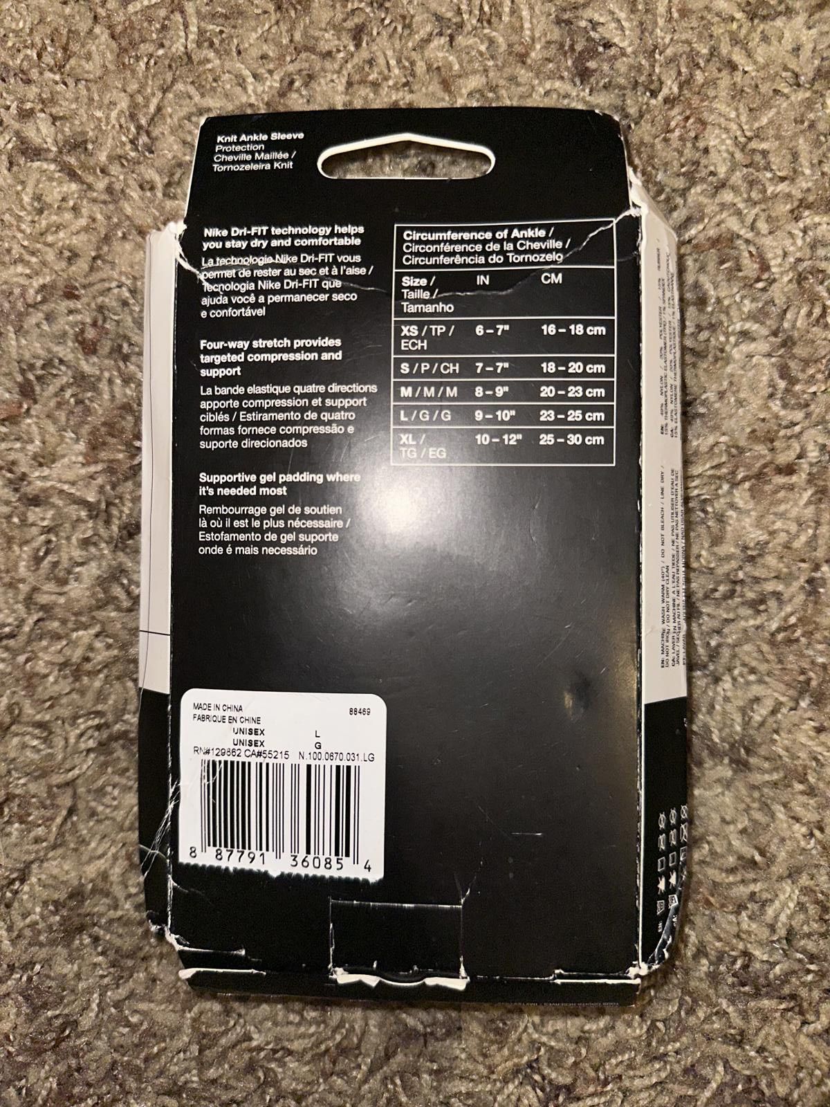 Nike Nike Pro Knit Ankle Sleeve Size ONE SIZE - 3 Thumbnail