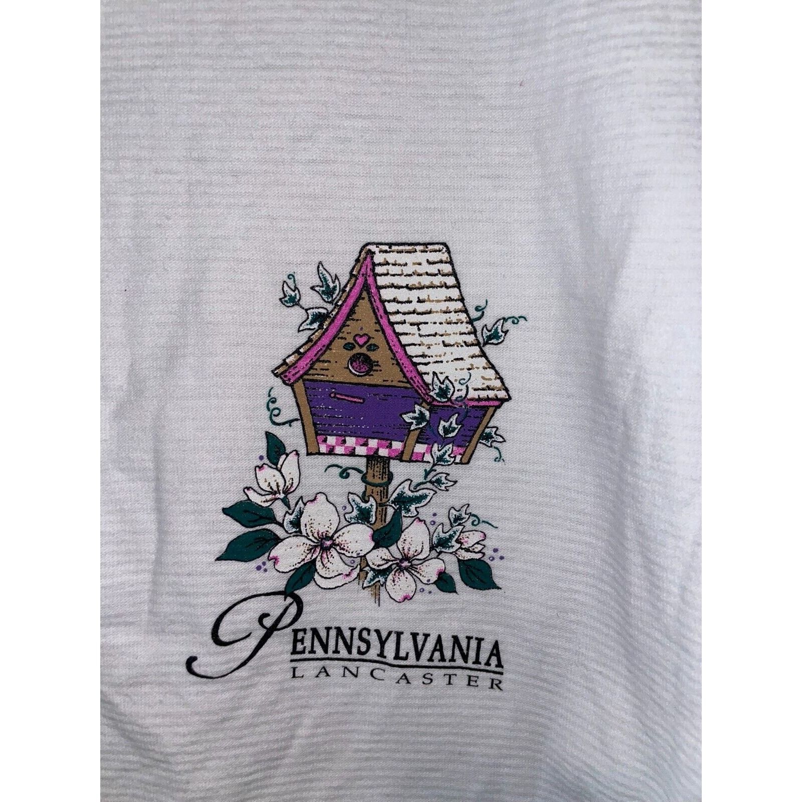 Vintage 90s PA Pennsylvania Lancaster Birdhouse White Shirt VTG L Size US L / EU 52-54 / 3 - 3 Thumbnail