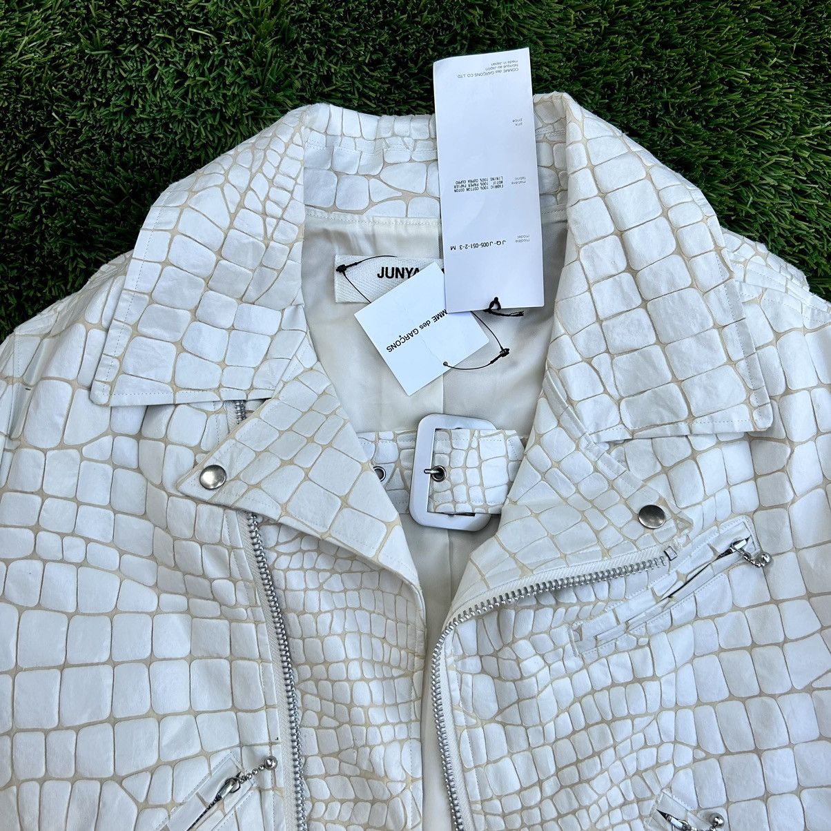 Comme des Garcons × Junya Watanabe Junya watanabe comme crocodile printed biker jacket Size US M / EU 48-50 / 2 - 4 Thumbnail
