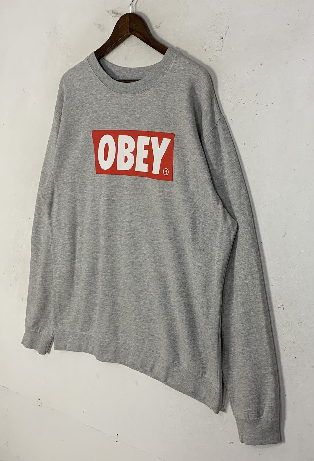 Obey Obey Apparel Streetwear JapaneseBrand Big logo Sweatshirt Size US L / EU 52-54 / 3 - 5 Thumbnail