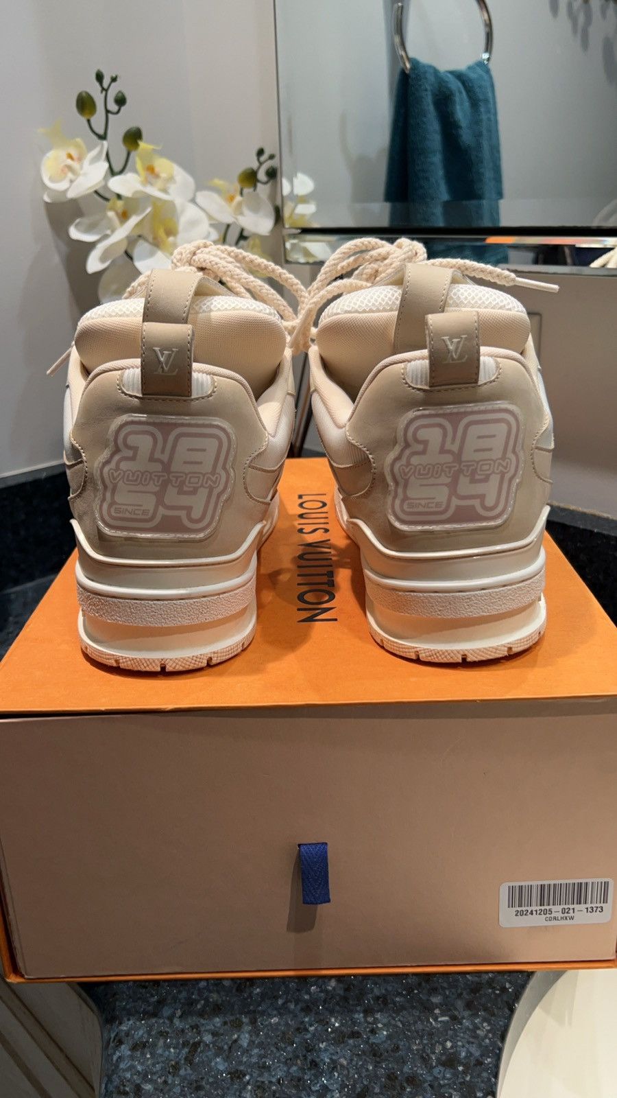 Louis Vuitton Louis Vuitton Skate Trainer ‘Tan/White’ Size 9LV With Box Size US 9 / EU 42 - 10 Thumbnail