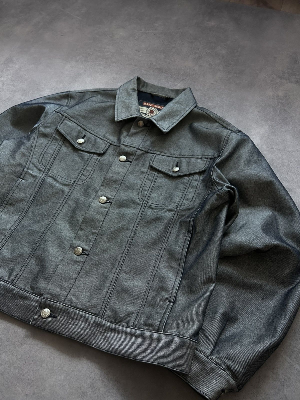 Angelo Litrico Vintage Angelo Litrico silver denim jacket mens y2k Size US L / EU 52-54 / 3 - 3 Thumbnail