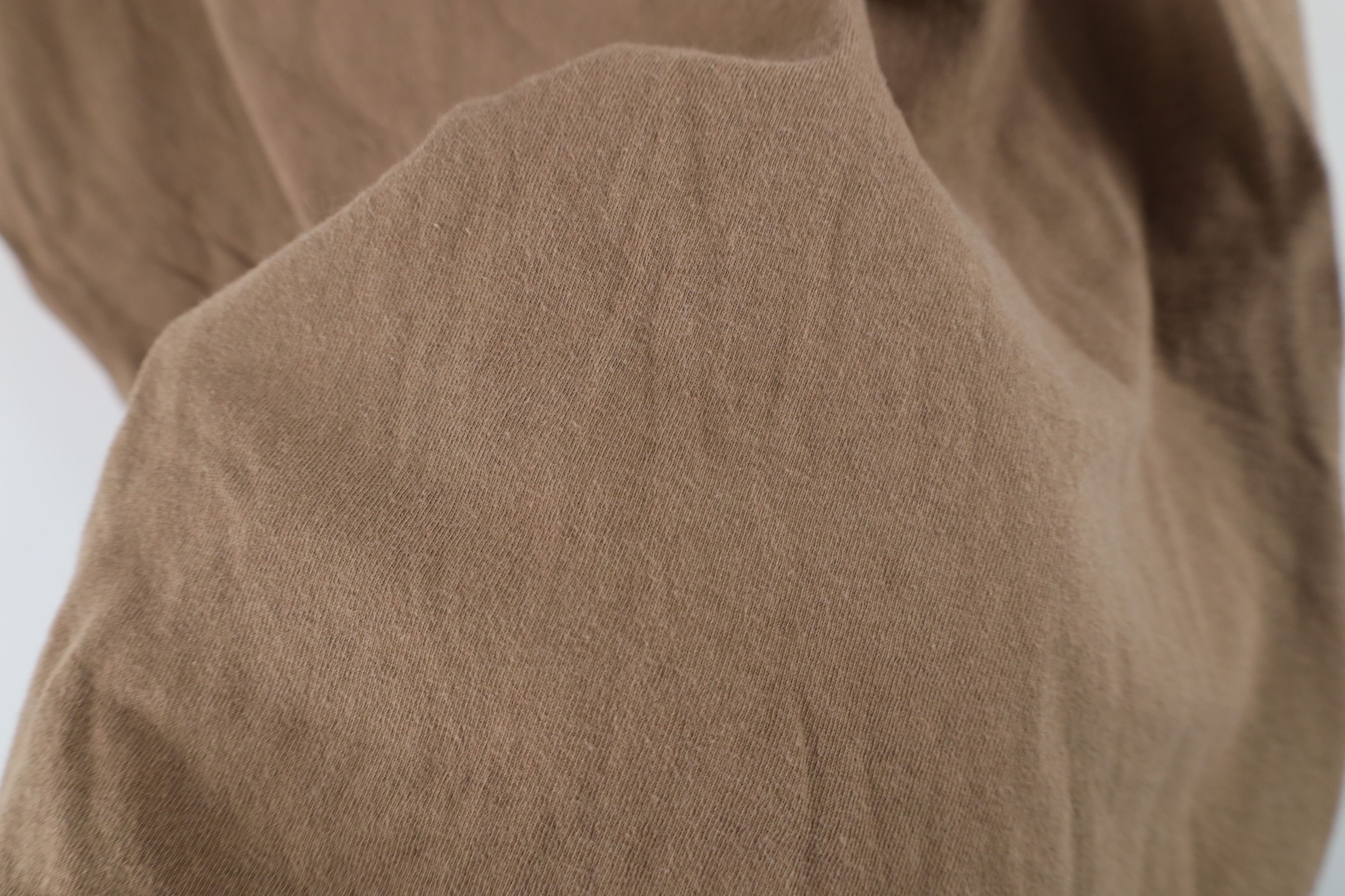 Vintage Vintage 90s Streetwear Blank Combed Cotton T-Shirt Brown USA Size US L / EU 52-54 / 3 - 7 Thumbnail