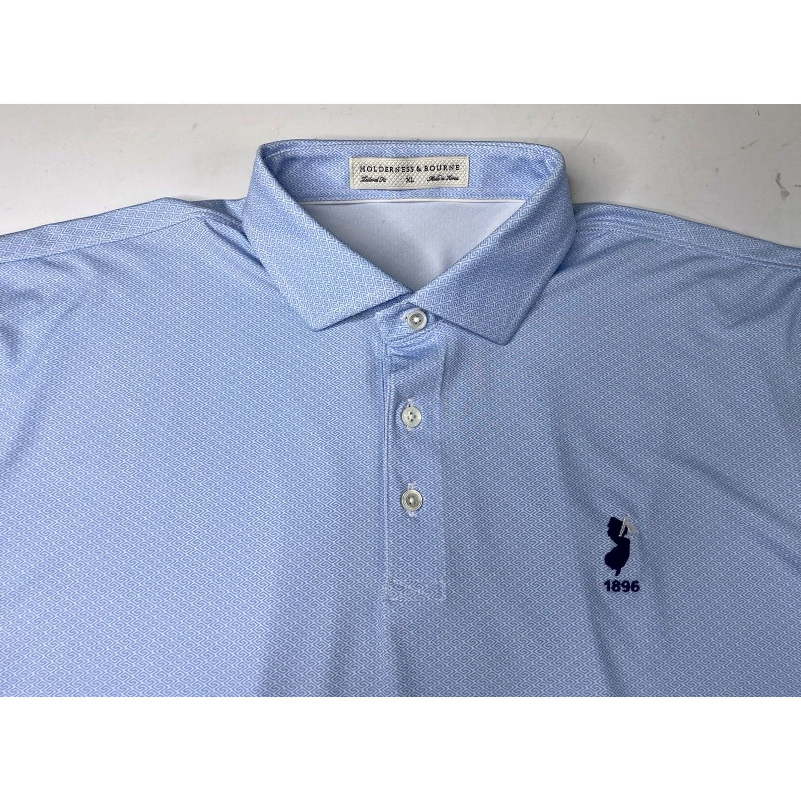 Vintage Holderness & Bourne Polo Shirt Mens XL The Cole Golf Performance Blue Size US XL / EU 56 / 4 - 2 Thumbnail
