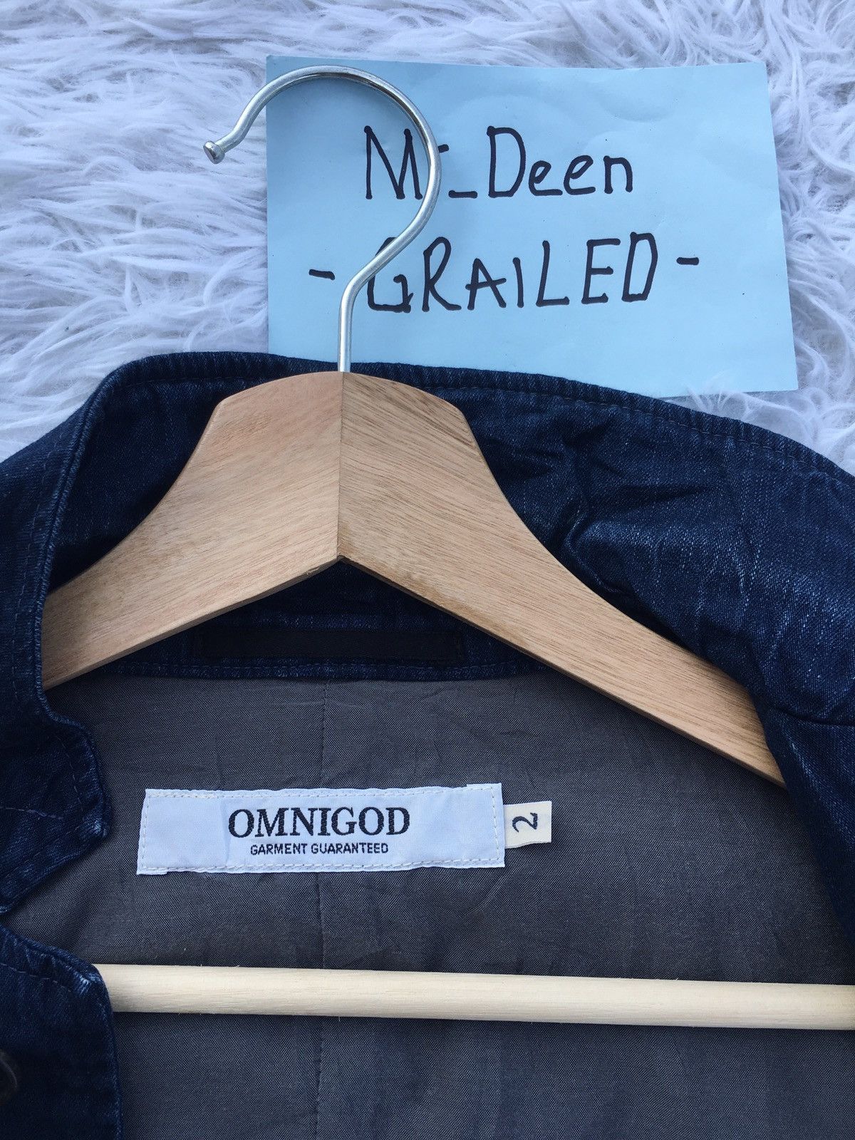 Japanese Brand Rare Omnigod Jean’s Jacket Buttons Size US M / EU 48-50 / 2 - 7 Thumbnail