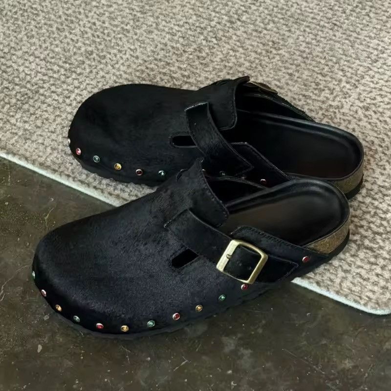 Other Streetwear Fluffy Rhinestone Summer Sandals Slippers Size US 8 / IT 38 - 4 Thumbnail