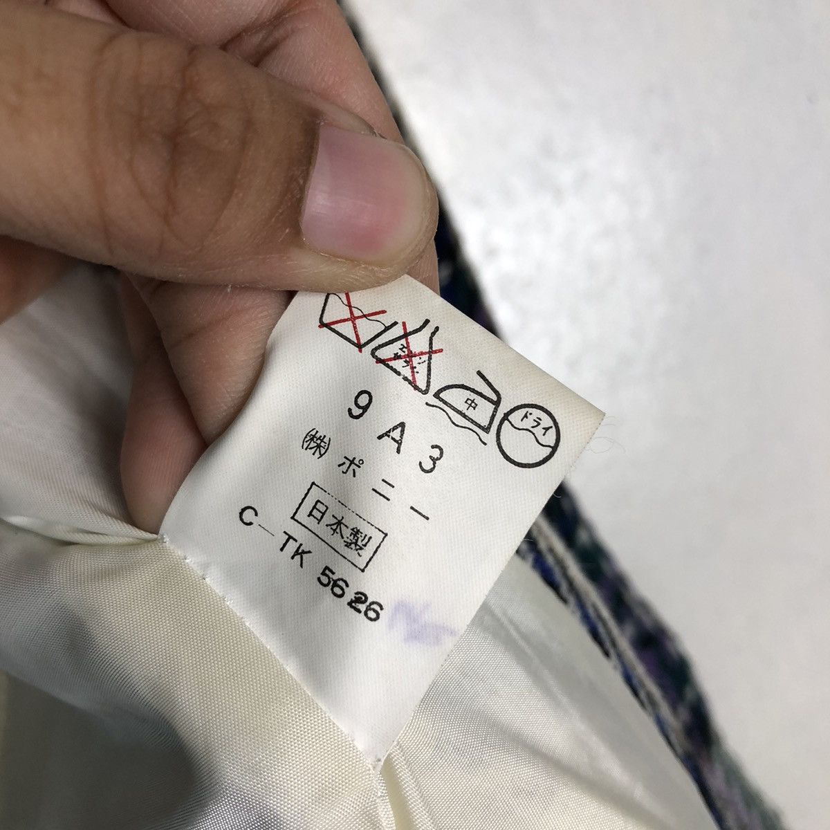 Japanese Brand Vintage Cropped Jacket Tri Angle Issey Miyake Tartan Design Size US M / EU 48-50 / 2 - 19 Thumbnail