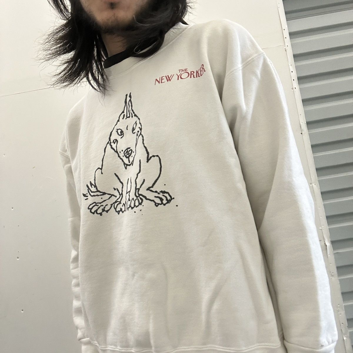 Vintage Vintage 1987 The New Yorker Dog Crewneck Sweatshirt Size US L / EU 52-54 / 3 - 9 Thumbnail