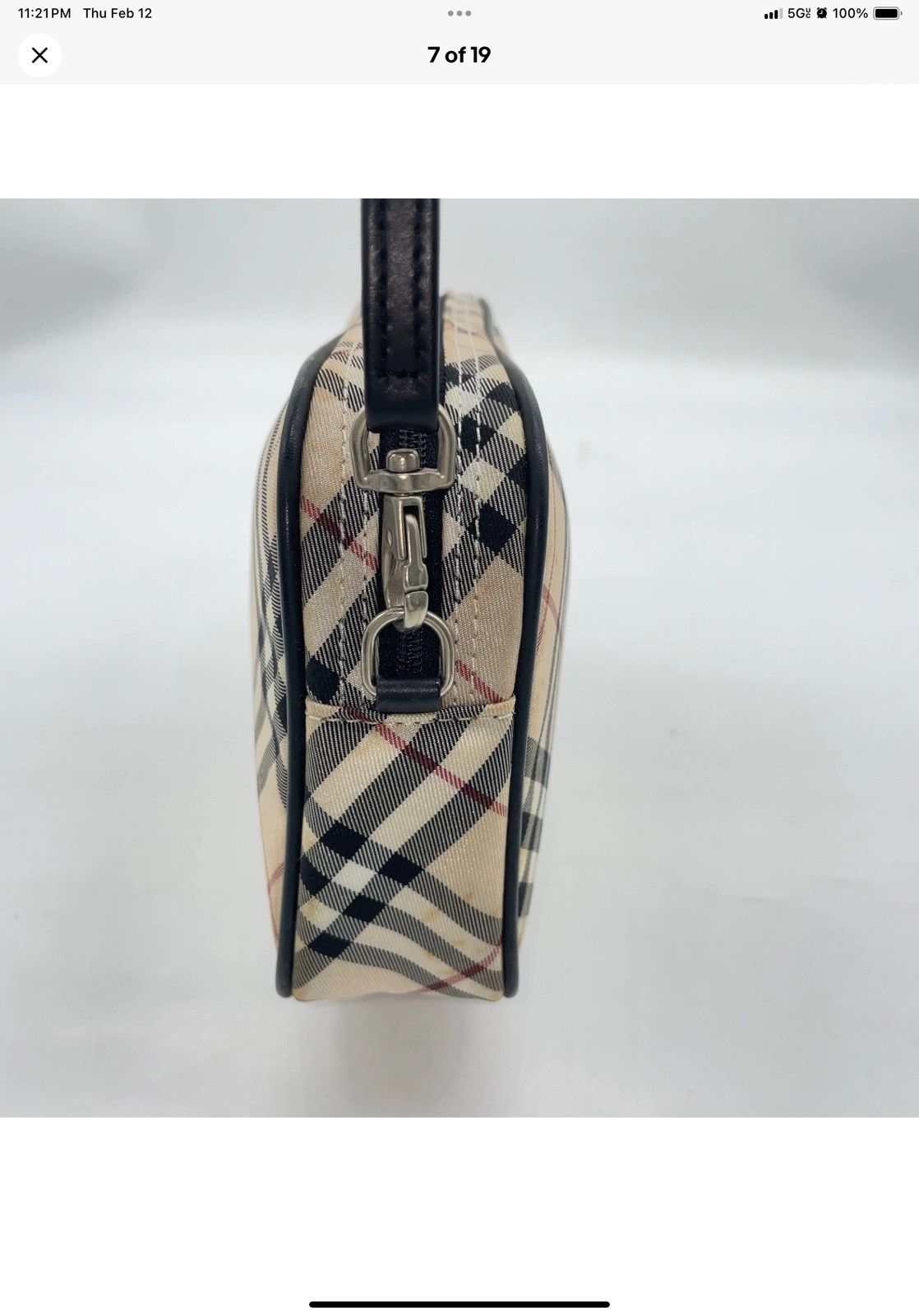 Burberry 👝👝👝👝Mini Vintage BURBERRY👝👝👝👝!!! Size ONE SIZE - 6 Thumbnail