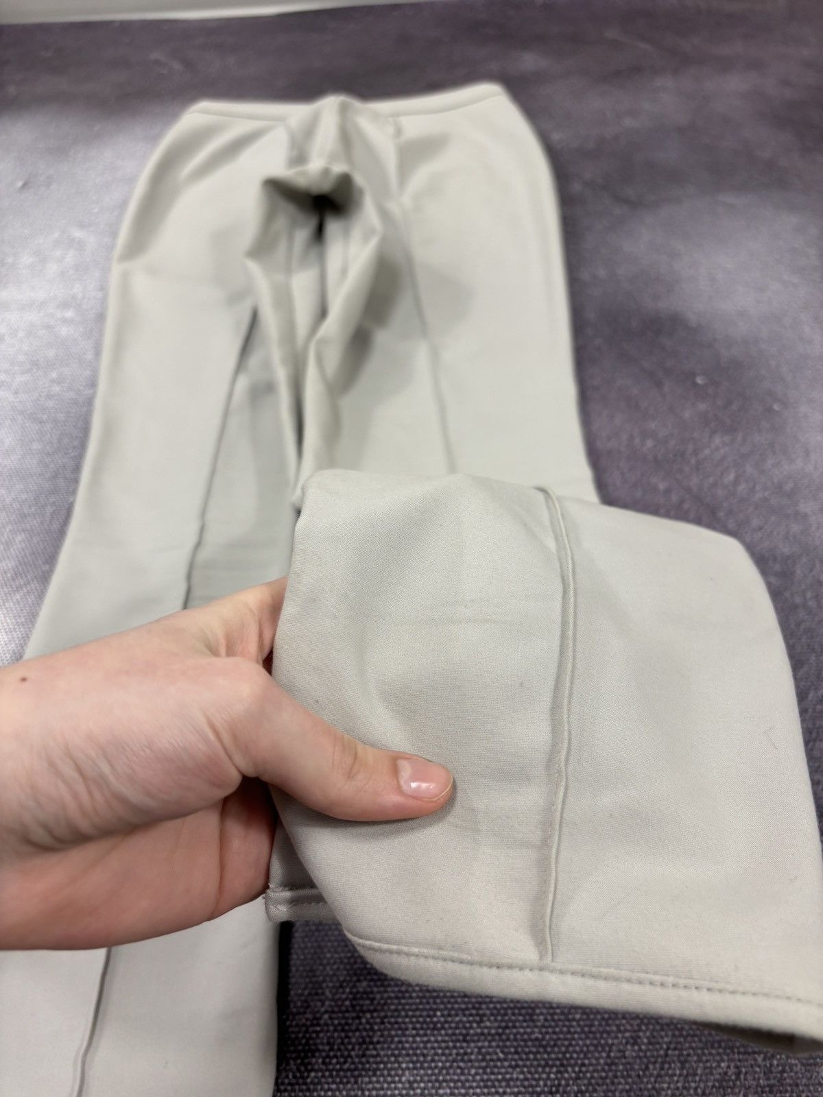 Annette Gortz Annette Gortz Women’s Light Grey Cotton Blend Pants Trousers Size 28" / US 6 / IT 42 - 14 Thumbnail