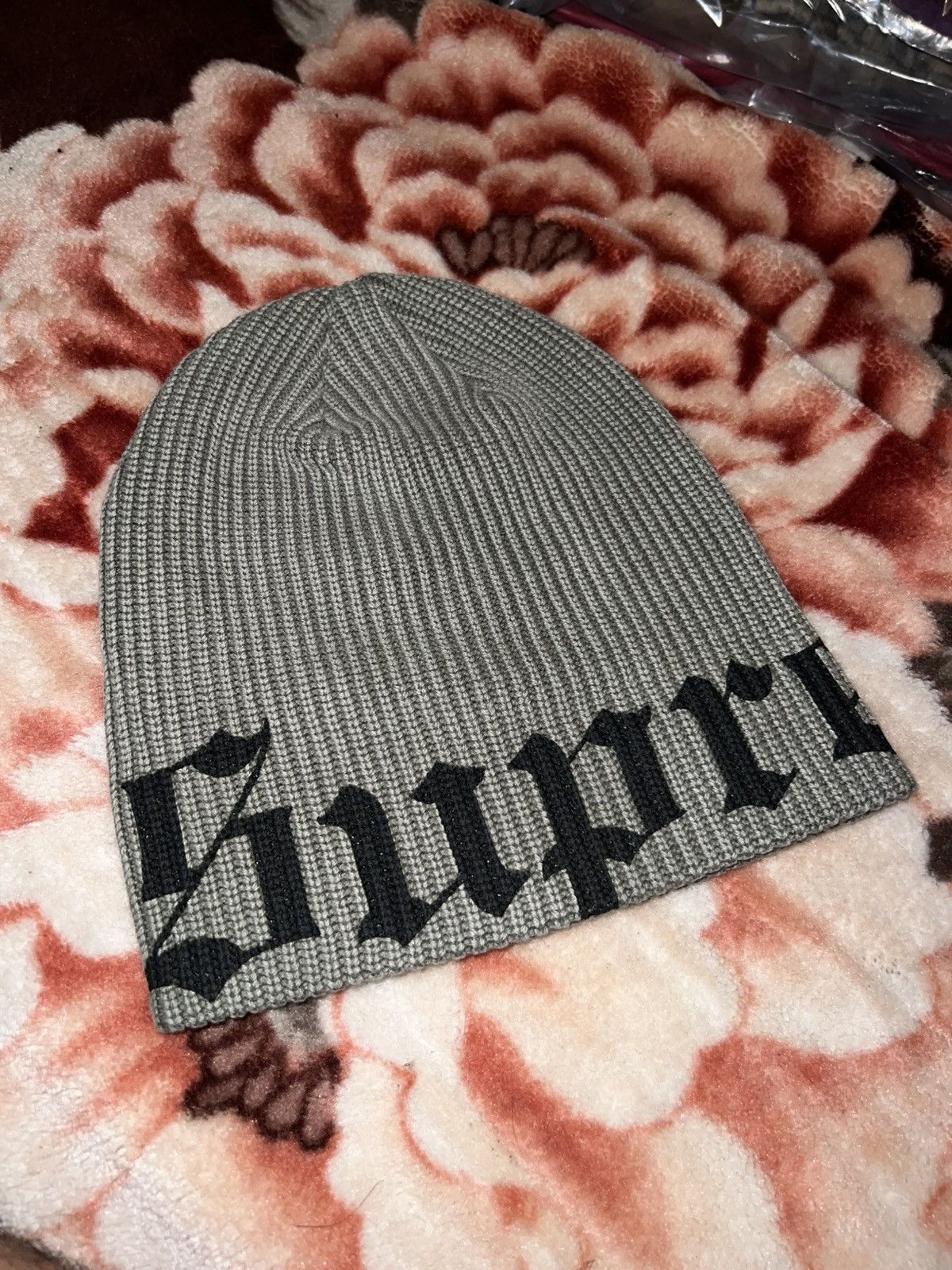 Supreme SUPREME OLD ENGLISH RHINESTONE BEANIE | Grailed