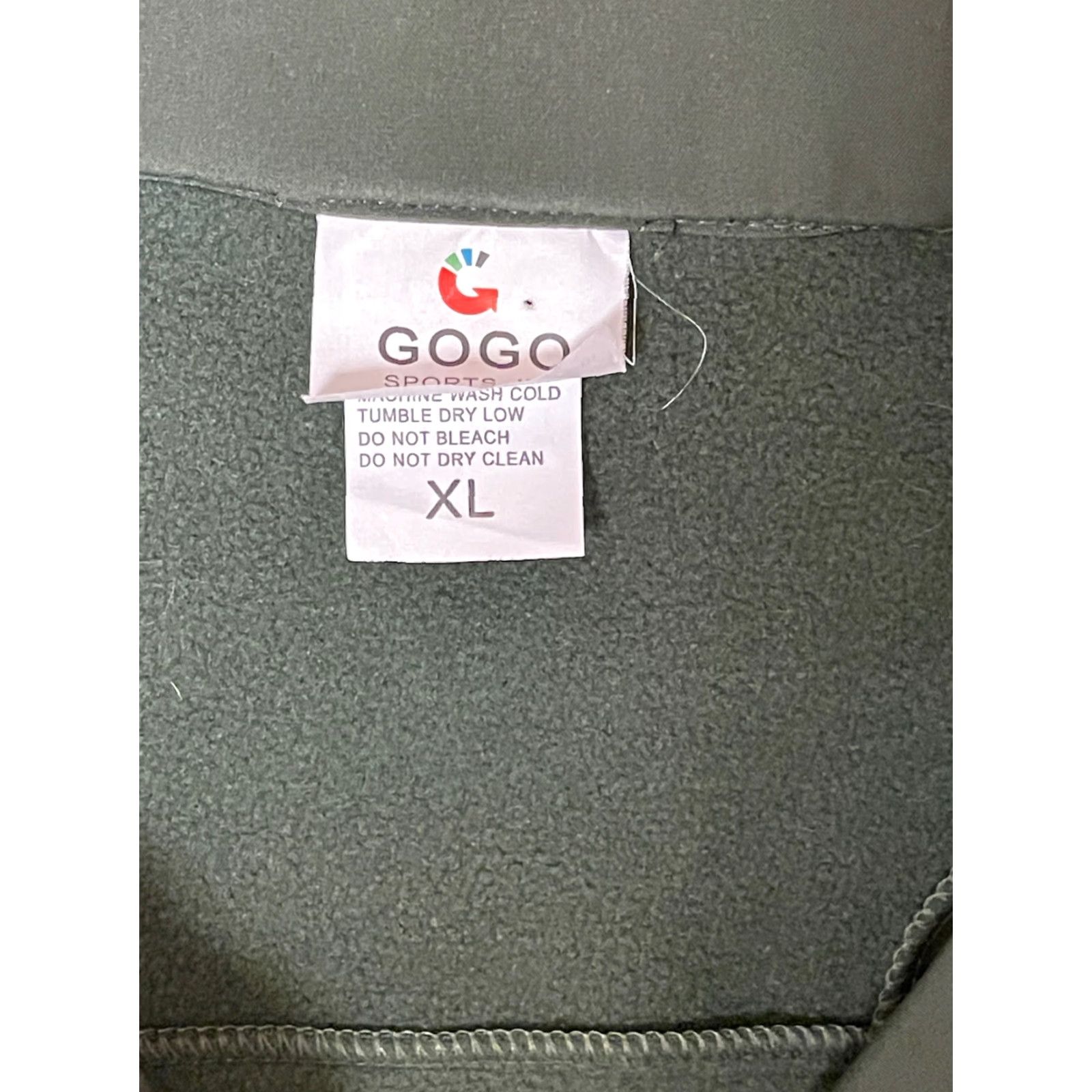 Vintage Gogo Alaska Full Zip Men’s Jacket XL Green Nylon & Fleece Lined / Polyester Fleece Jacket, Casual, Regular Size, Men Size US XL / EU 56 / 4 - 4 Thumbnail