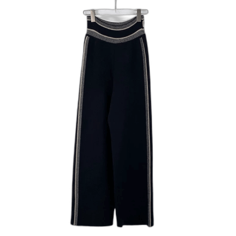 Dior Christian Dior Blue Striped Knit Casual Pants Size 34" / US 12 / IT 48 - 1 Thumbnail