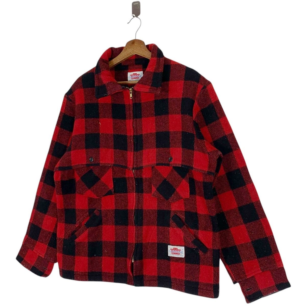 Vintage VINTAGE CABOOSE TARTAN WORKERS WOOL JACKET Size US M / EU 48-50 / 2 - 2 Thumbnail