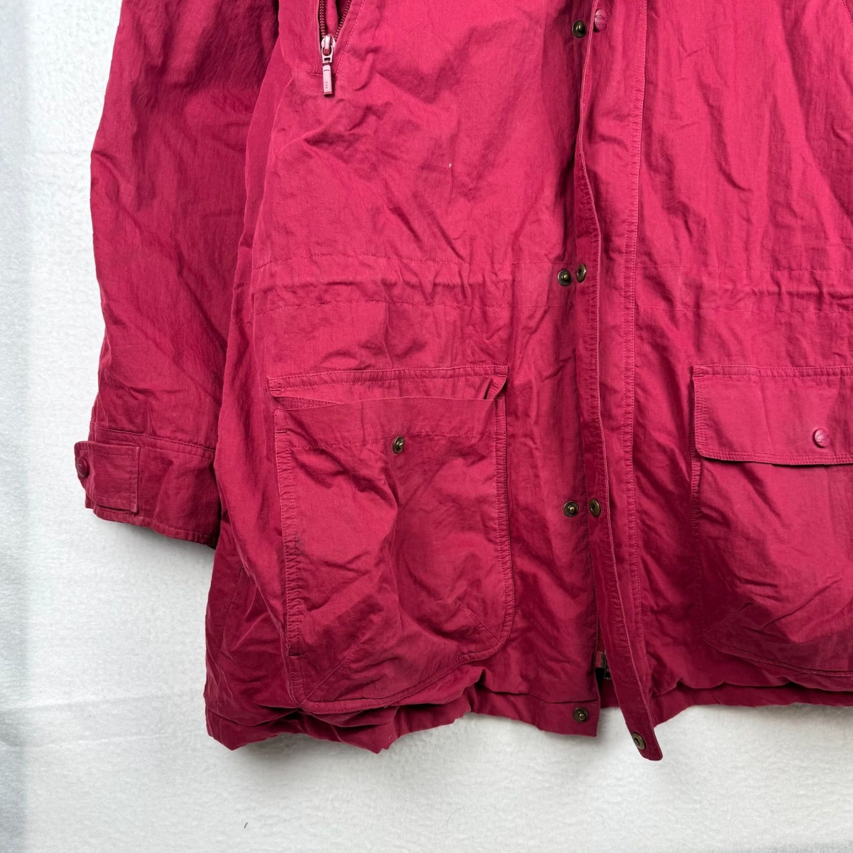 Vintage VINTAGE L.L. Bean Jacket Parka Hooded Wool Flannel Lined Red XL Mens 90s Size US XL / EU 56 / 4 - 2 Thumbnail