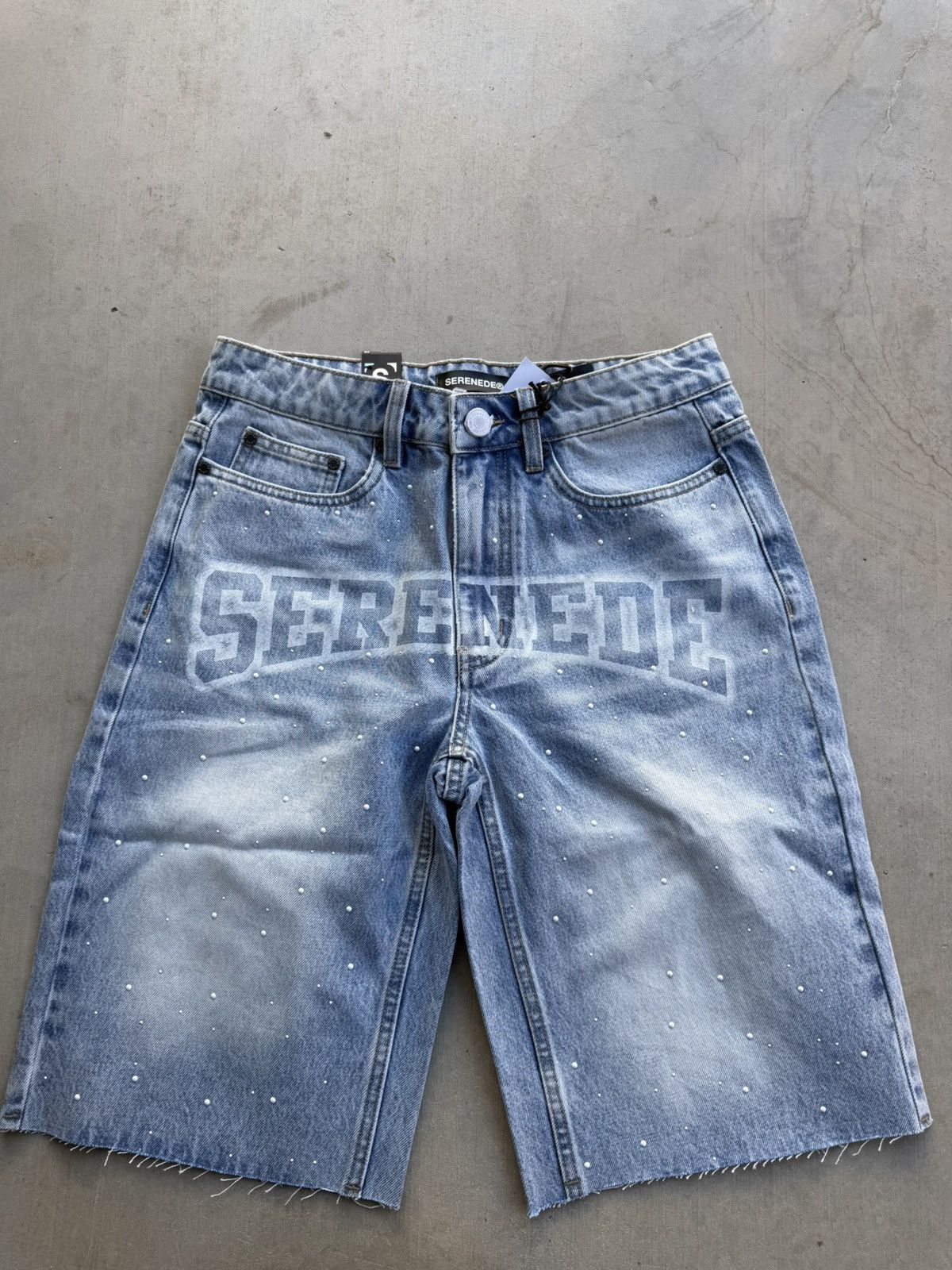 Other Serenede Dynasty Denim Shorts – Light Blue Size 28 NWT Size US 28 / EU 44 - 4 Thumbnail