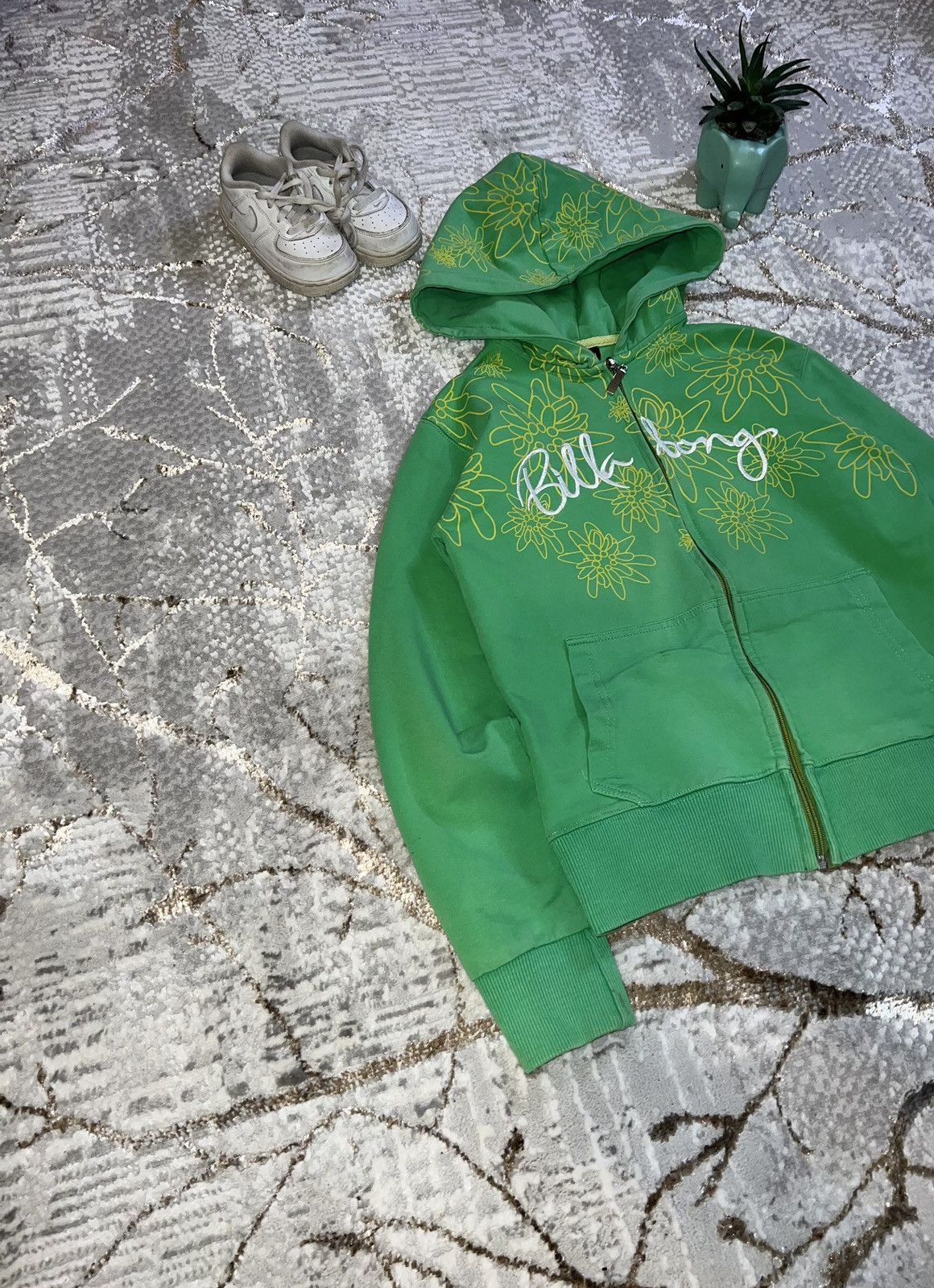Billabong × Vintage BILLABONG 🌼 CRAZY VINTAGE ZIP HOODIE BIG LOGO Y2K SWAG Size US S / EU 44-46 / 1 - 3 Thumbnail
