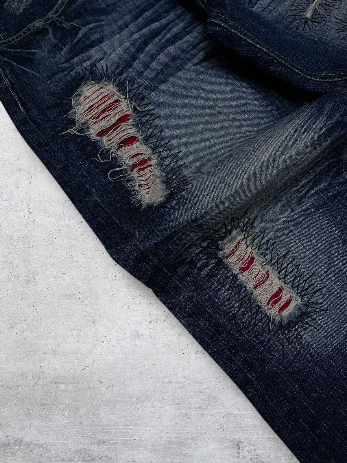 Hysteric Glamour VINTAGE MORE CORE DIVISION RIPPED JAPAN PUNK SUPERSTAR DENIM Size US 32 / EU 48 - 8 Thumbnail