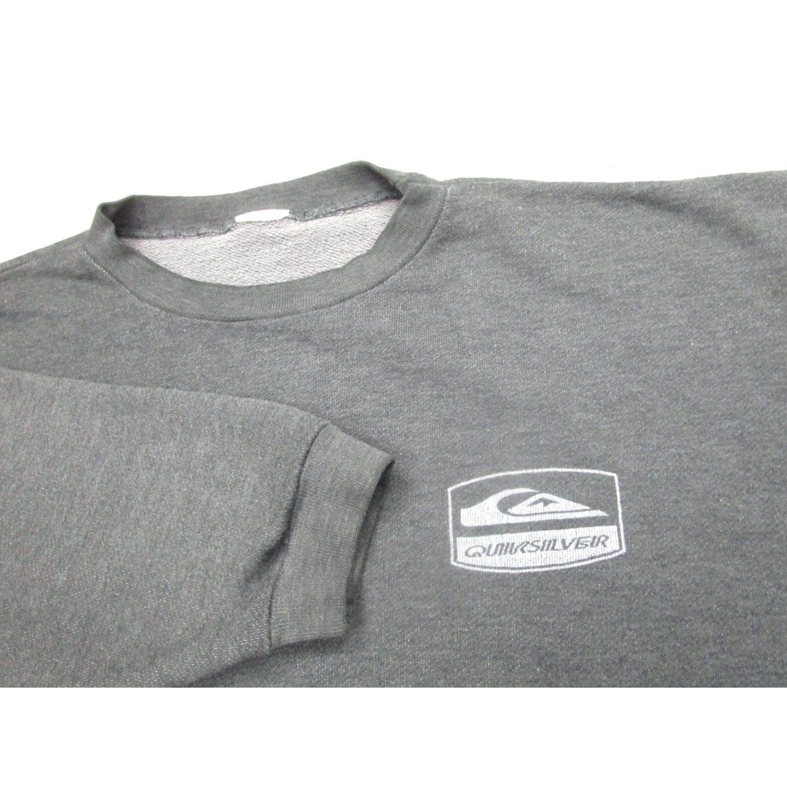 Quiksilver VINTAGE Quiksilver Sweatshirt Men XL Gray Grunge 90s Pullover Fleece Size US XL / EU 56 / 4 - 4 Thumbnail
