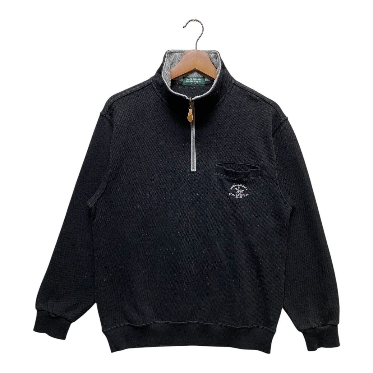 Vintage Vintage Santa Barbara Polo Sweatshirt Quarter Zip Size US L / EU 52-54 / 3 - 1 Thumbnail