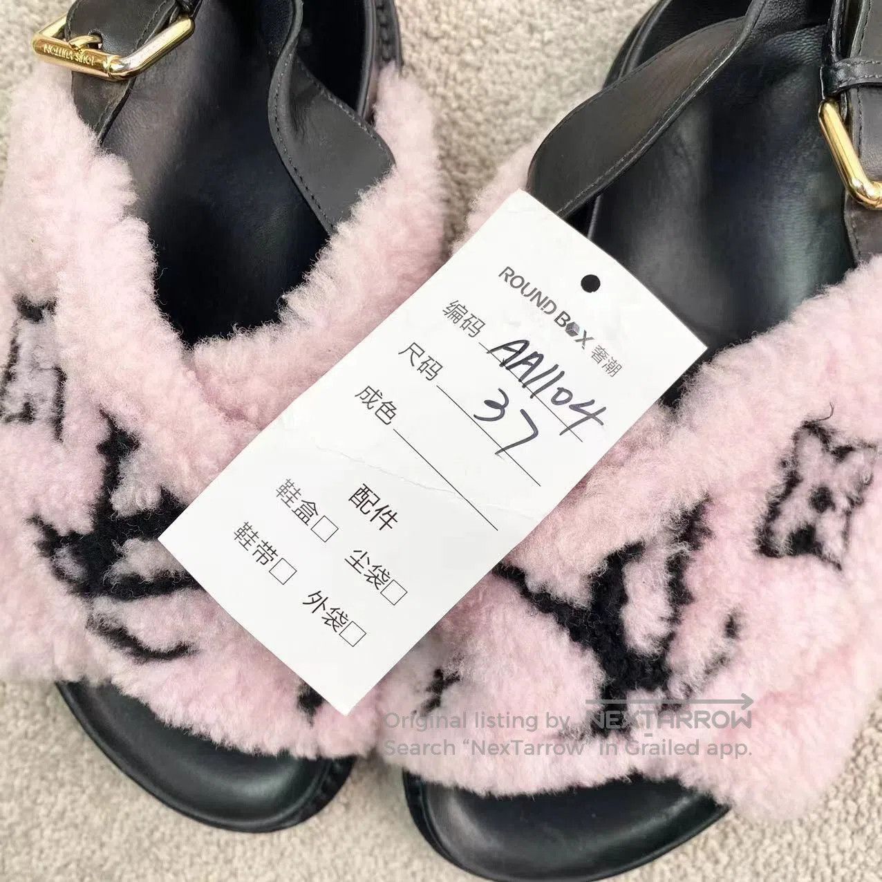 Louis Vuitton Louis Vuitton 23SS plush sandals| Size US 6.5 / IT 36.5 - 9 Thumbnail